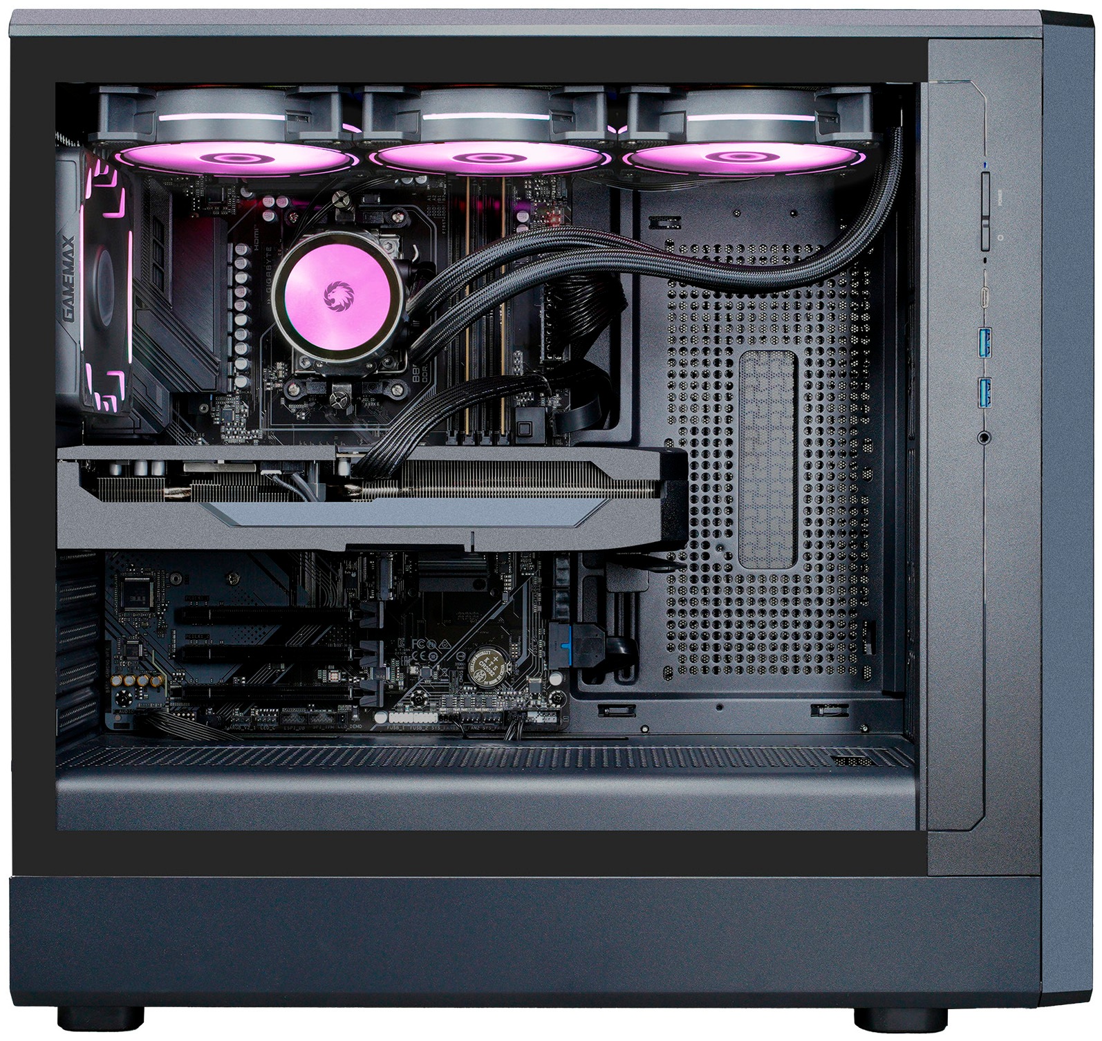 GAMEMAX Gaming-PC »CLAW BK 8175 Intel Core Ultra 5 245KF 32GB DDR5 1TB SSD RTX 5060« Windows 11, DDR5 RAM, Wasserkühlung