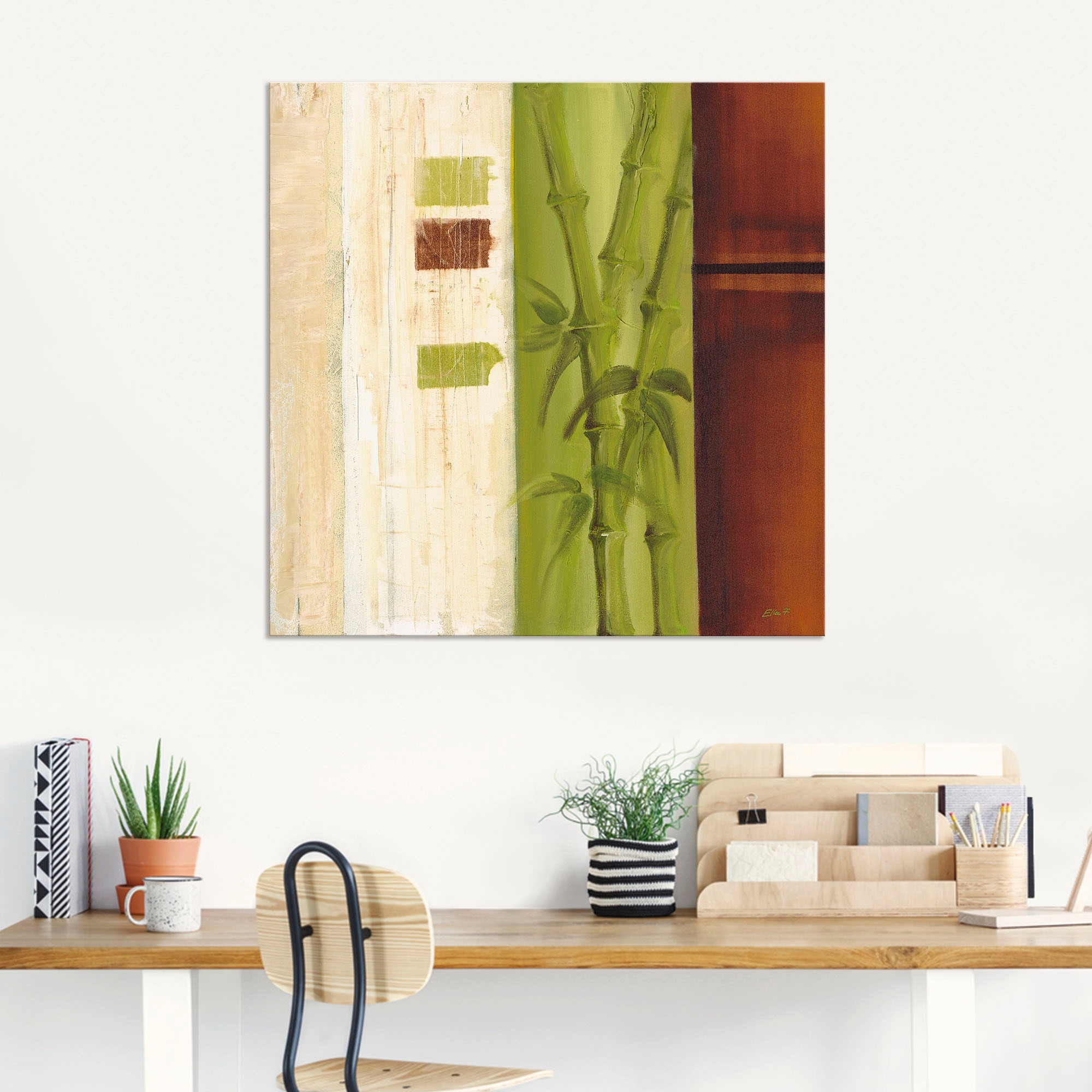 Artland Wandbild »Bambus I«, Gräser, (1 St.), als Alubild, Leinwandbild, Wandaufkleber oder Poster in versch. Größen