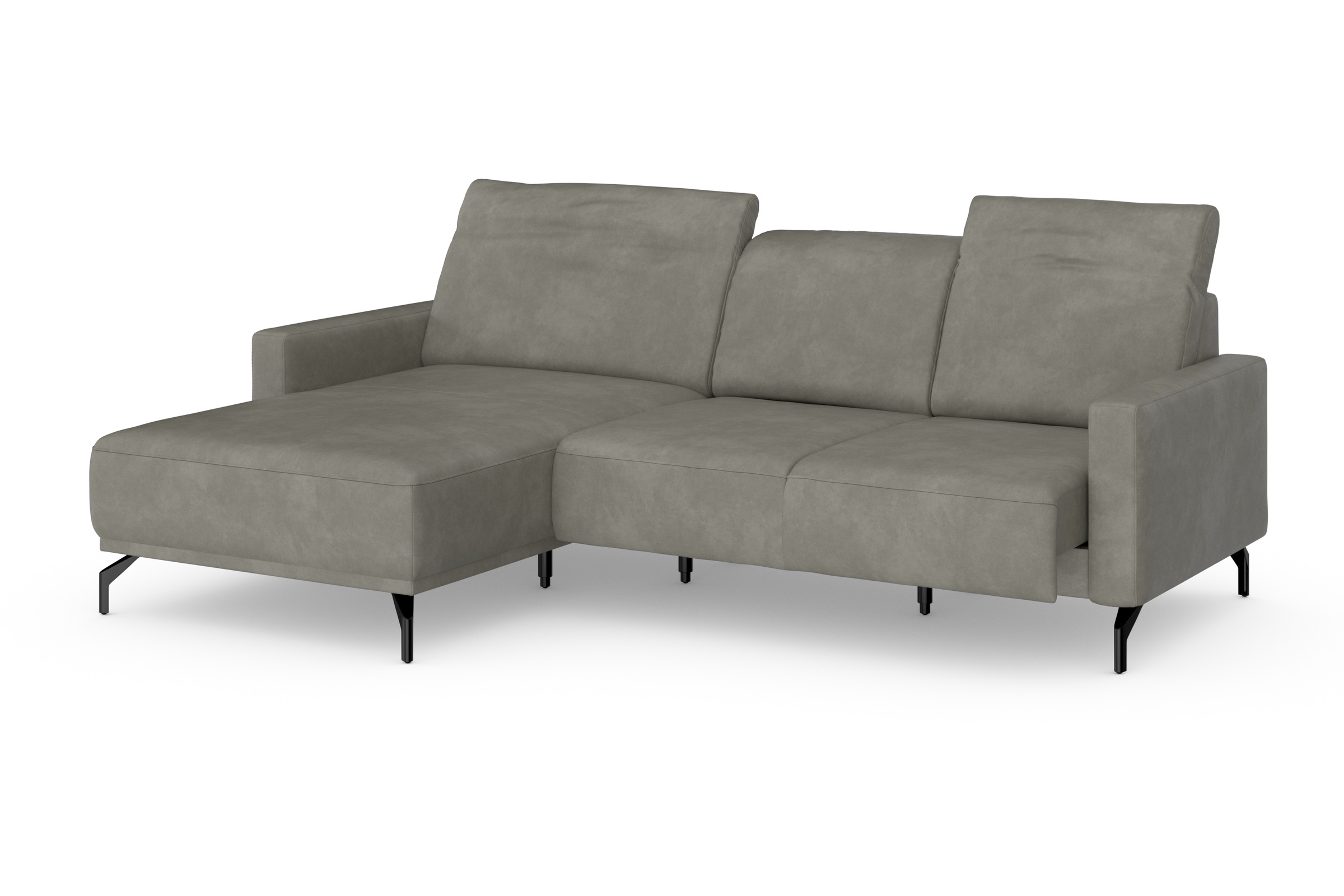 sit&more Ecksofa »Bailando L-Form«, wahlweise mit Kopfteilverstellung und Vorziehsitz, motorisch