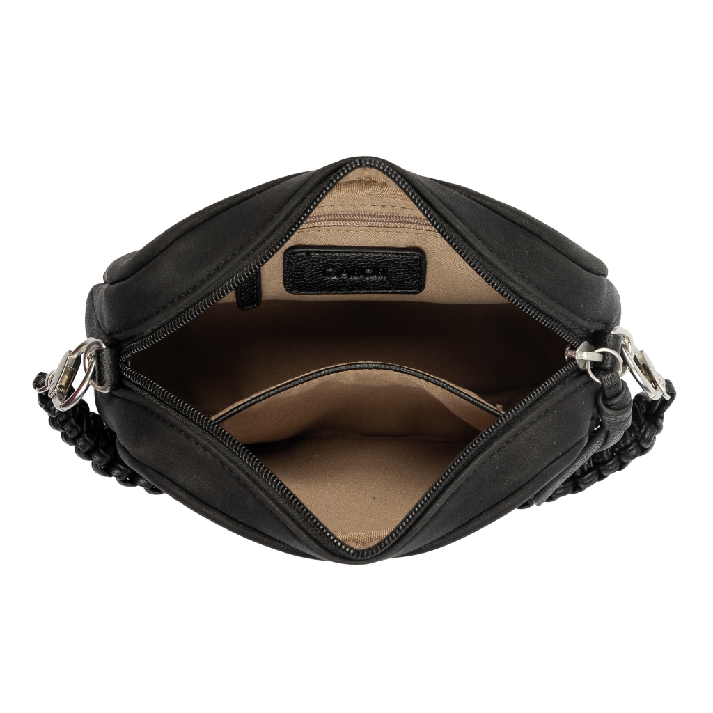 Gabor Handtasche »Belene« aus weichem Nubukimtiat mit geflochtenen Henkel & markante Ziernähte