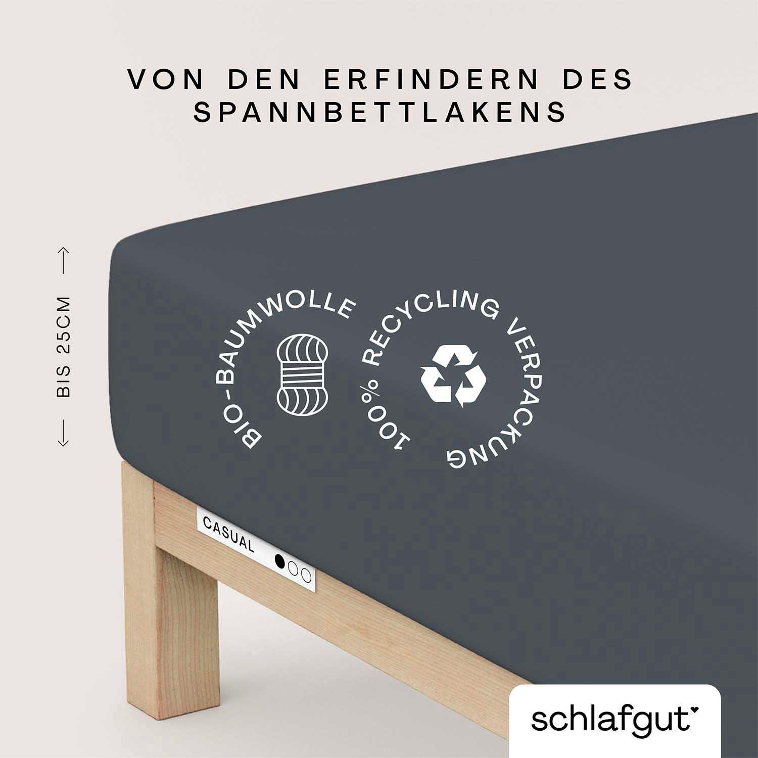 Schlafgut Spannbettlaken CASUAL u.a. in Gr. günstig online kaufen