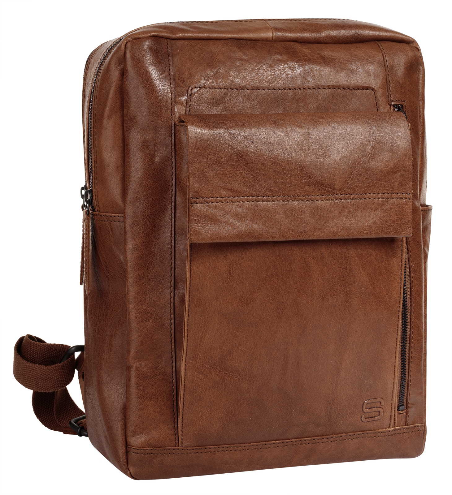 Spikes & Sparrow Laptoprucksack, echt Leder