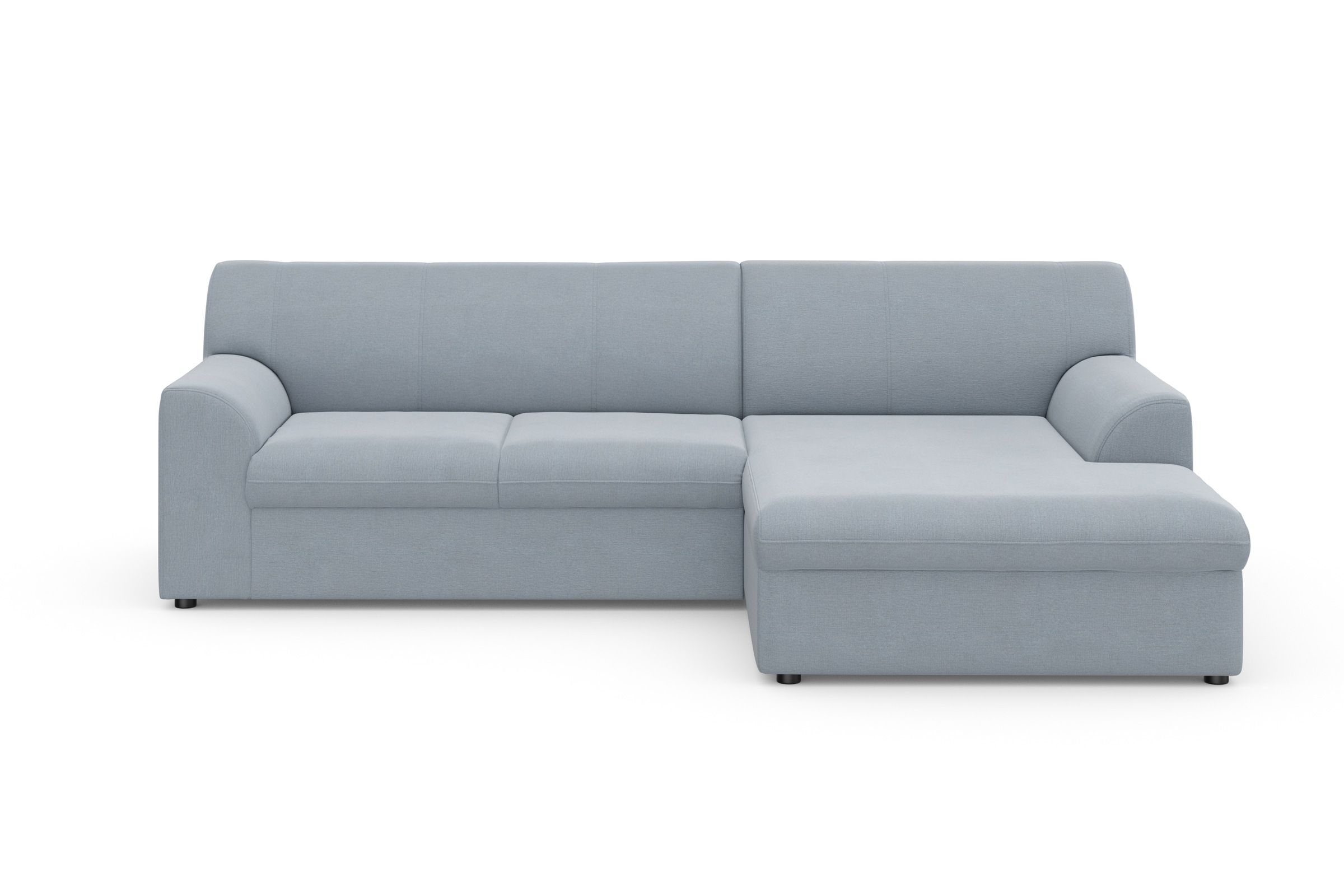DOMO collection Ecksofa »Topper, elegant und zeitlos, kompaktes Stellmaß 245/155cm, L-Form«, mit Recamiere, wahlweise mit Schlaffunktion