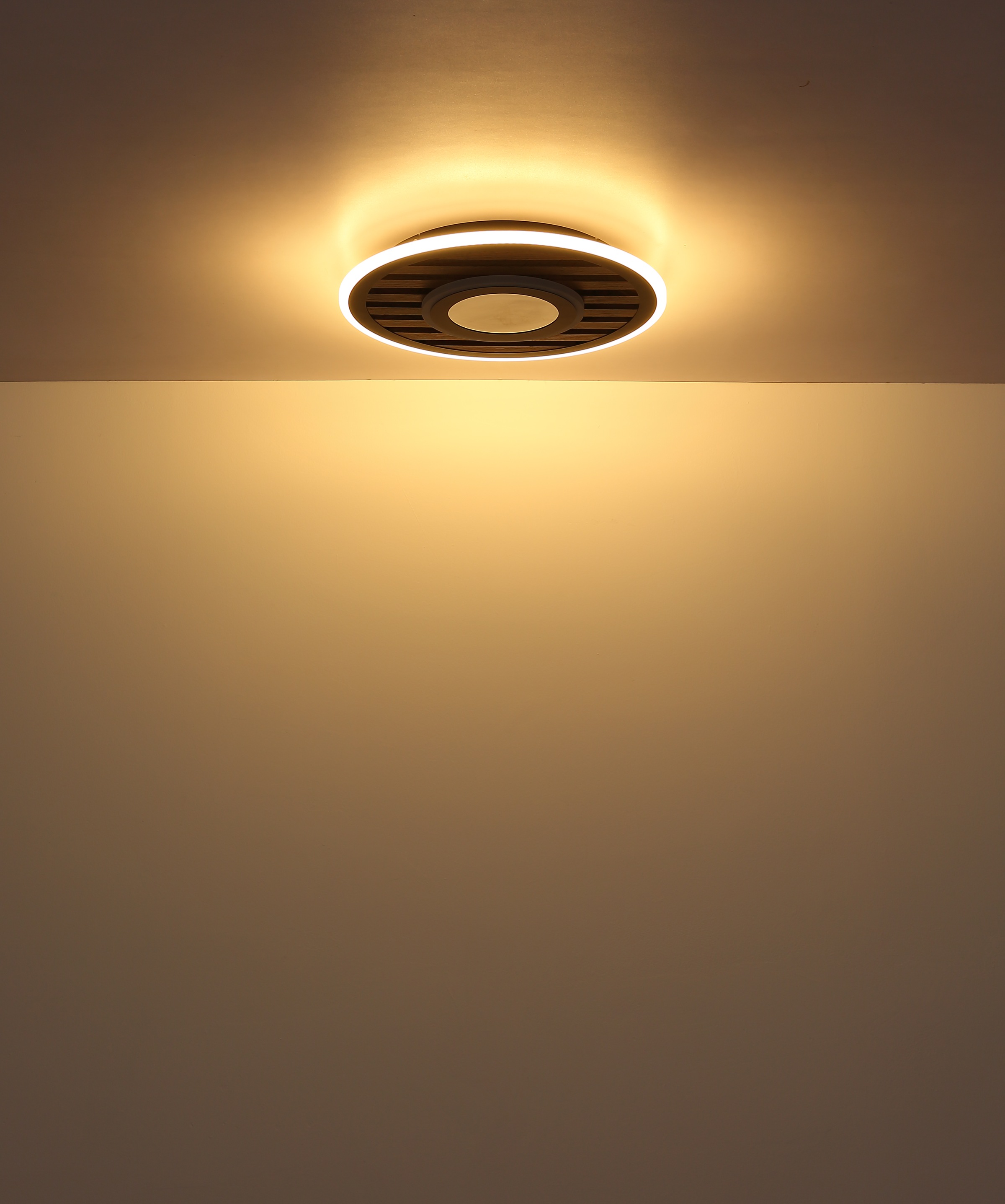 GLOBO LIGHTING LED Deckenleuchte »WOODY« LED-Modul 1 Stk. Warmweiß Deckenla günstig online kaufen