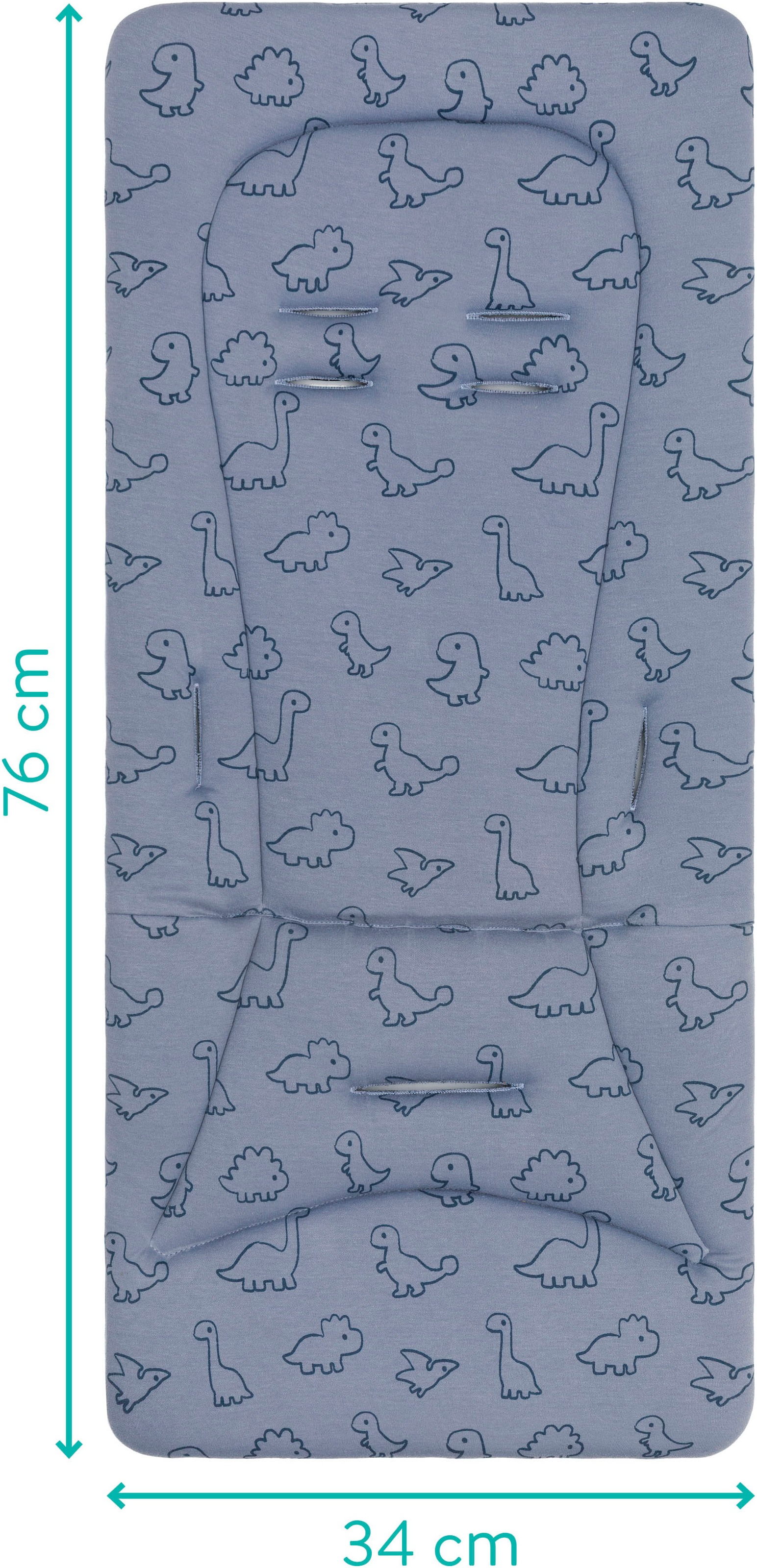 Fillikid Kinder-Sitzauflage »Wendeauflage Jersey« für Buggy und Kinderwagen