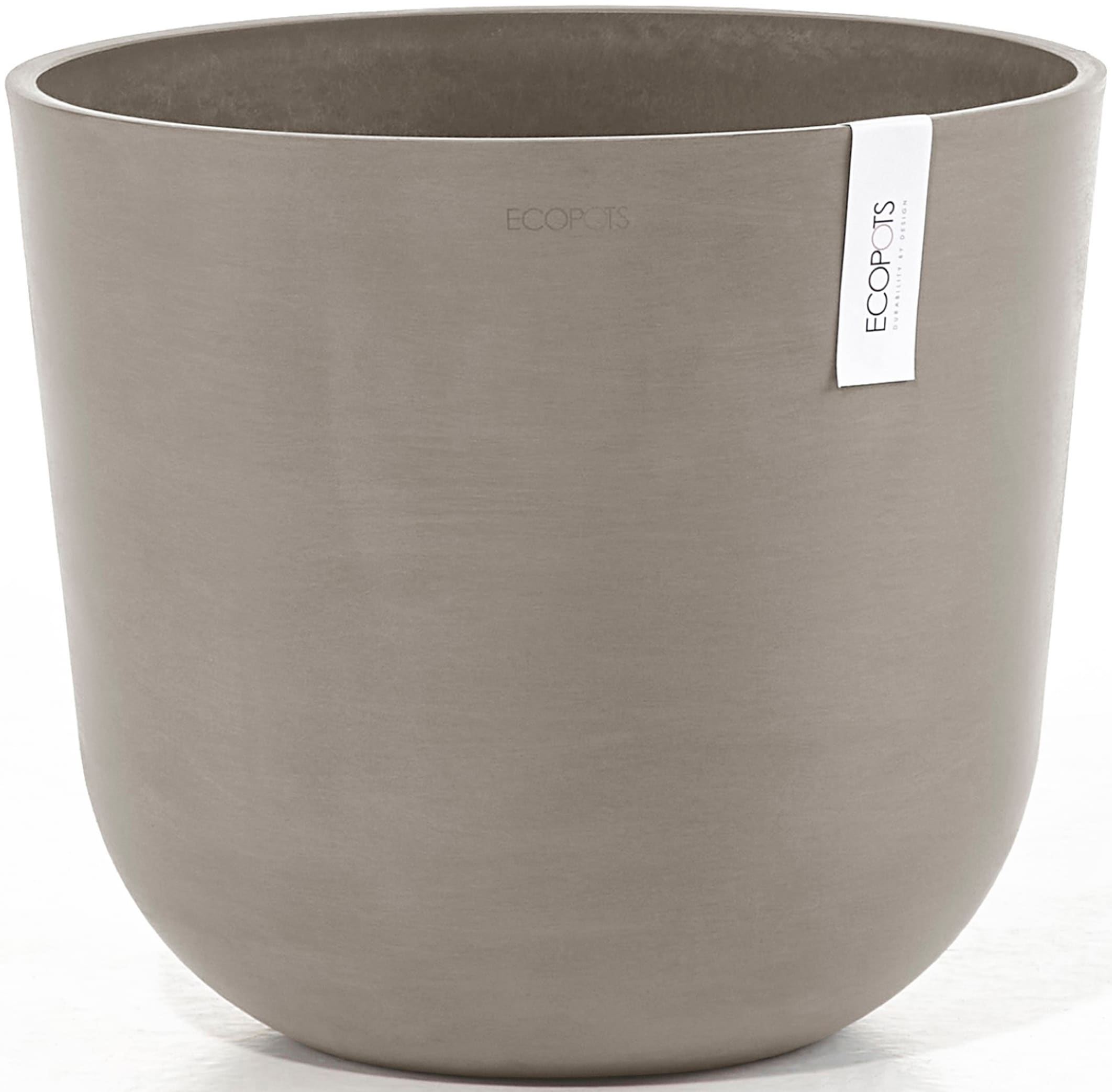 ECOPOTS Blumentopf »Oslo 35 Taupe«, für innen und außen: frostsicher, bruchsicher und lichtbeständig