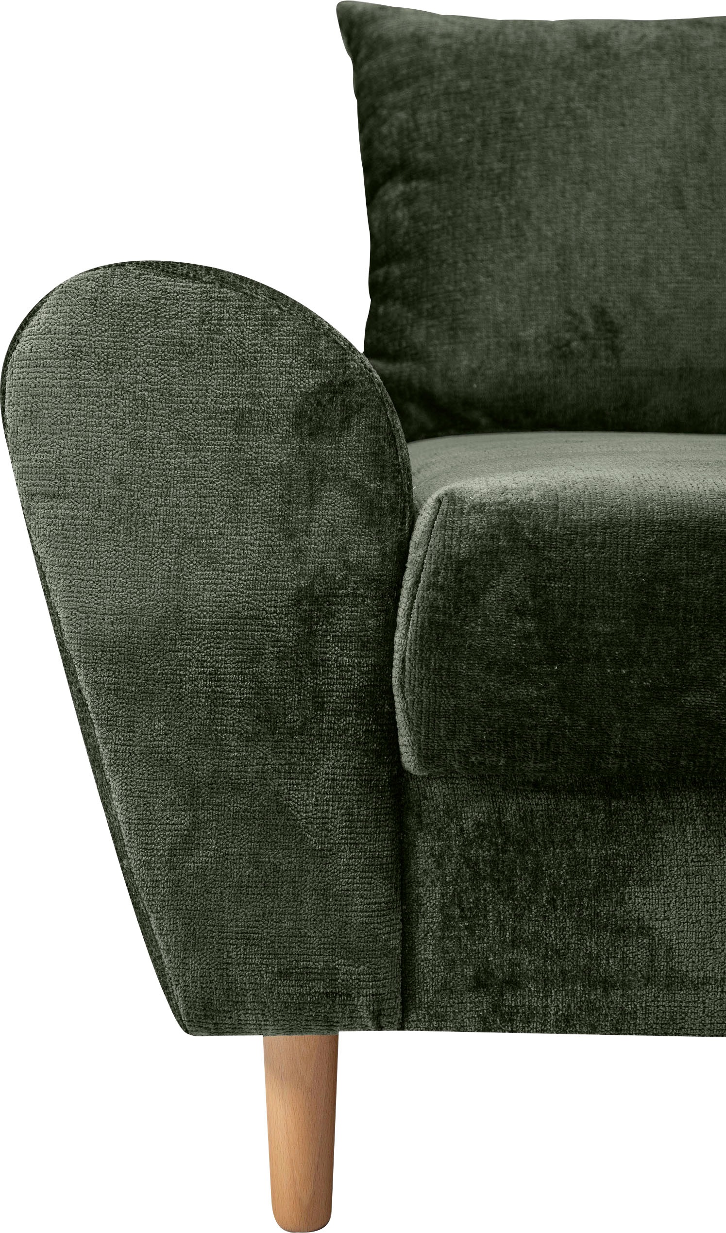 COLLECTION AB Ecksofa »Reims L-Form«, Ottomane beidseitig montierbar, inkl. Bettfunktion und Hocker