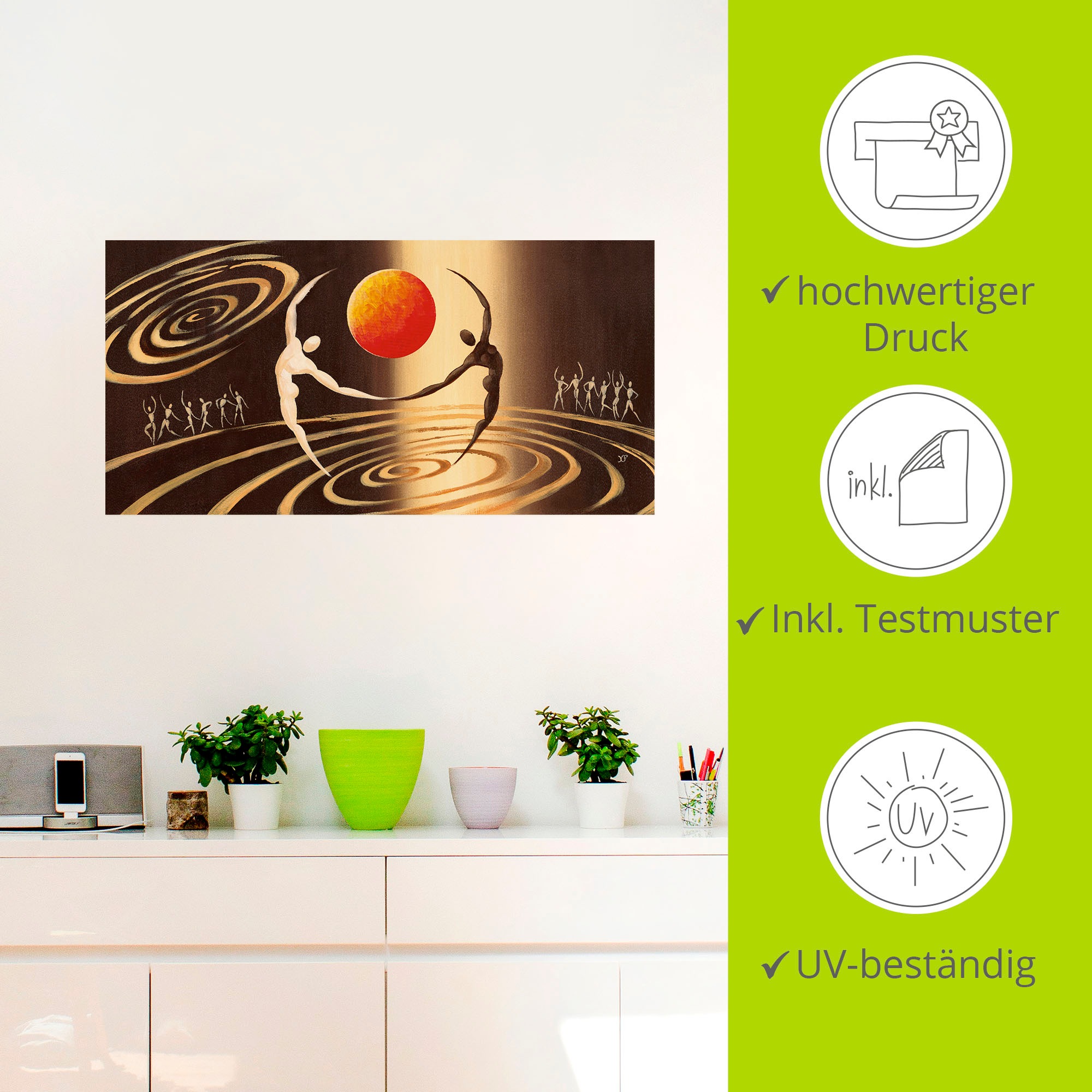Artland Wandbild »Über dem Universum«, Paar, (1 St.), als Alubild, Outdoorbild, Leinwandbild, Wandaufkleber, versch. Größen