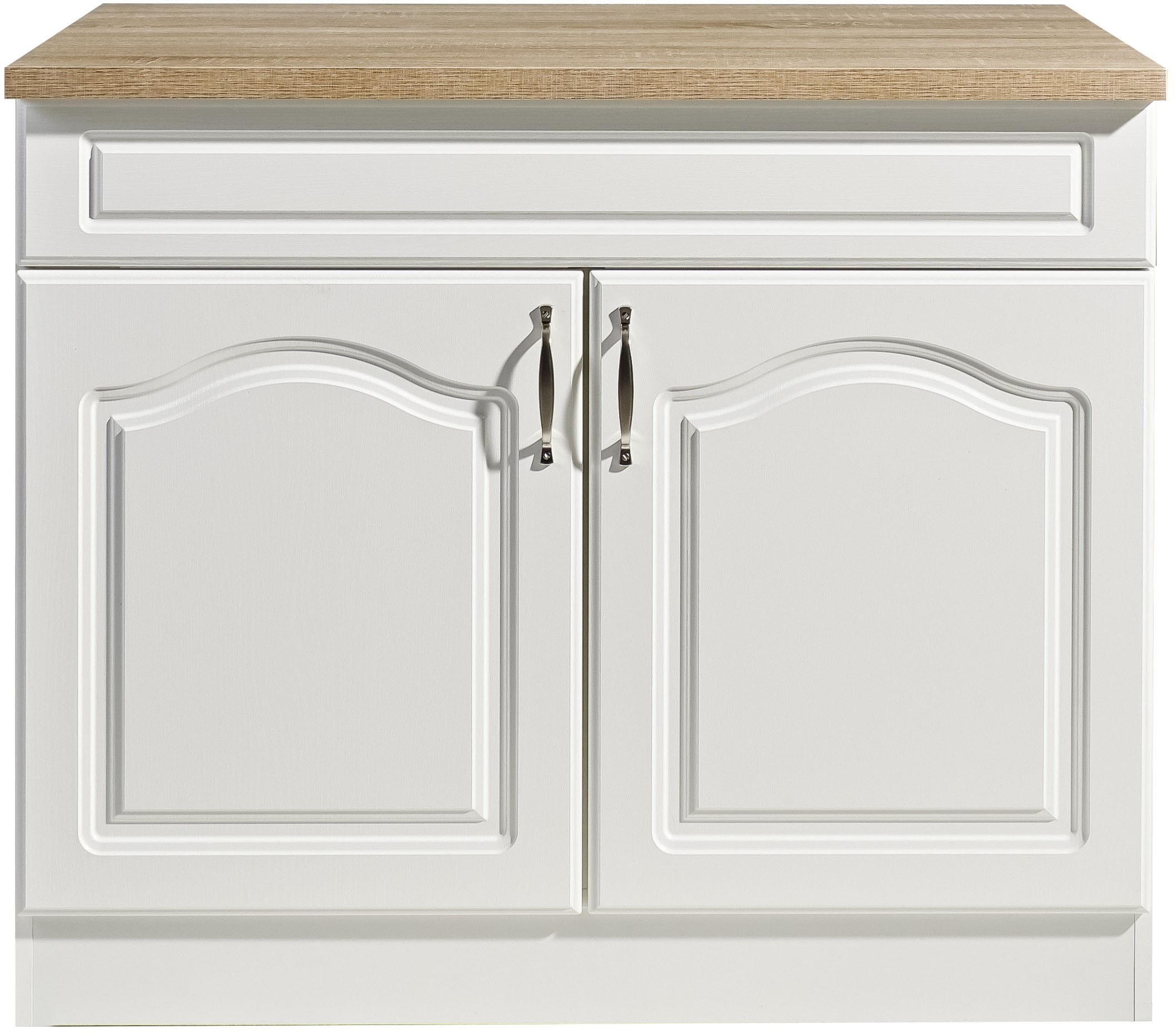 wiho Küchen Spülenschrank »Linz«, 100 cm breit, in Landhaus-Optik
