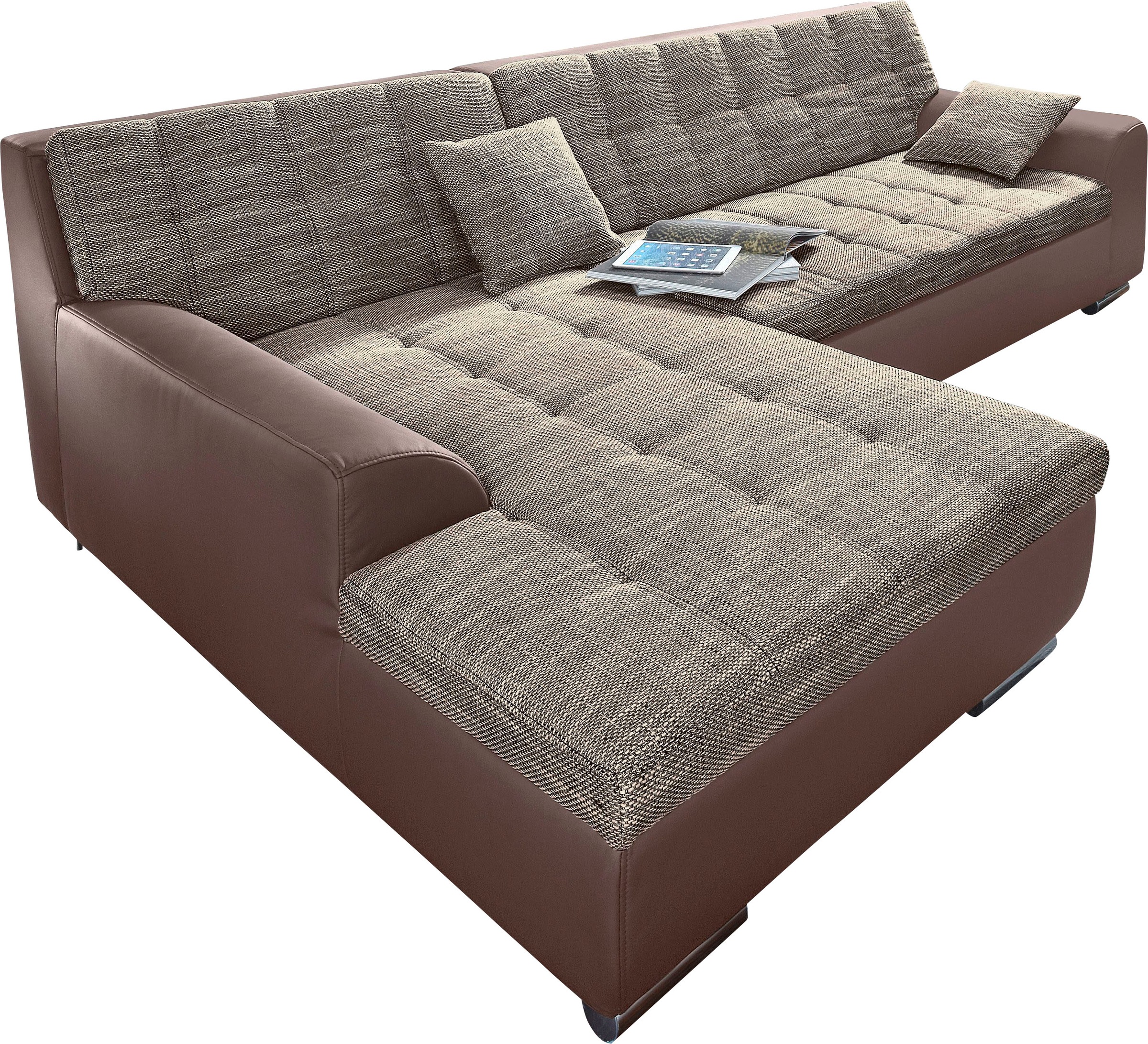 DOMO collection Ecksofa »Treviso viele Bezüge, auch in Cord, L-Form, B/T/H: günstig online kaufen
