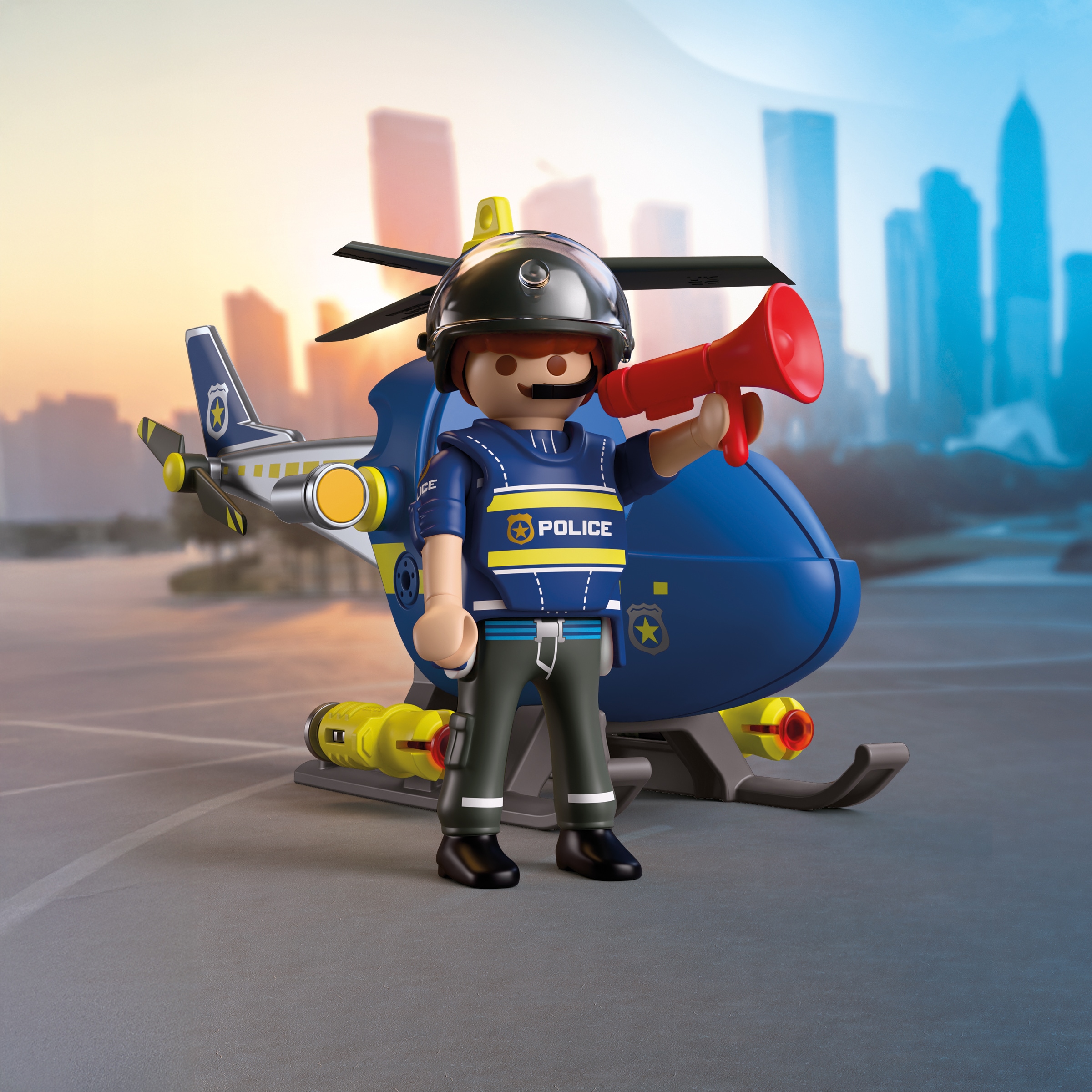 Playmobil® Konstruktions-Spielset »Polizeihelikopter (72080), City Action« Made in Europe