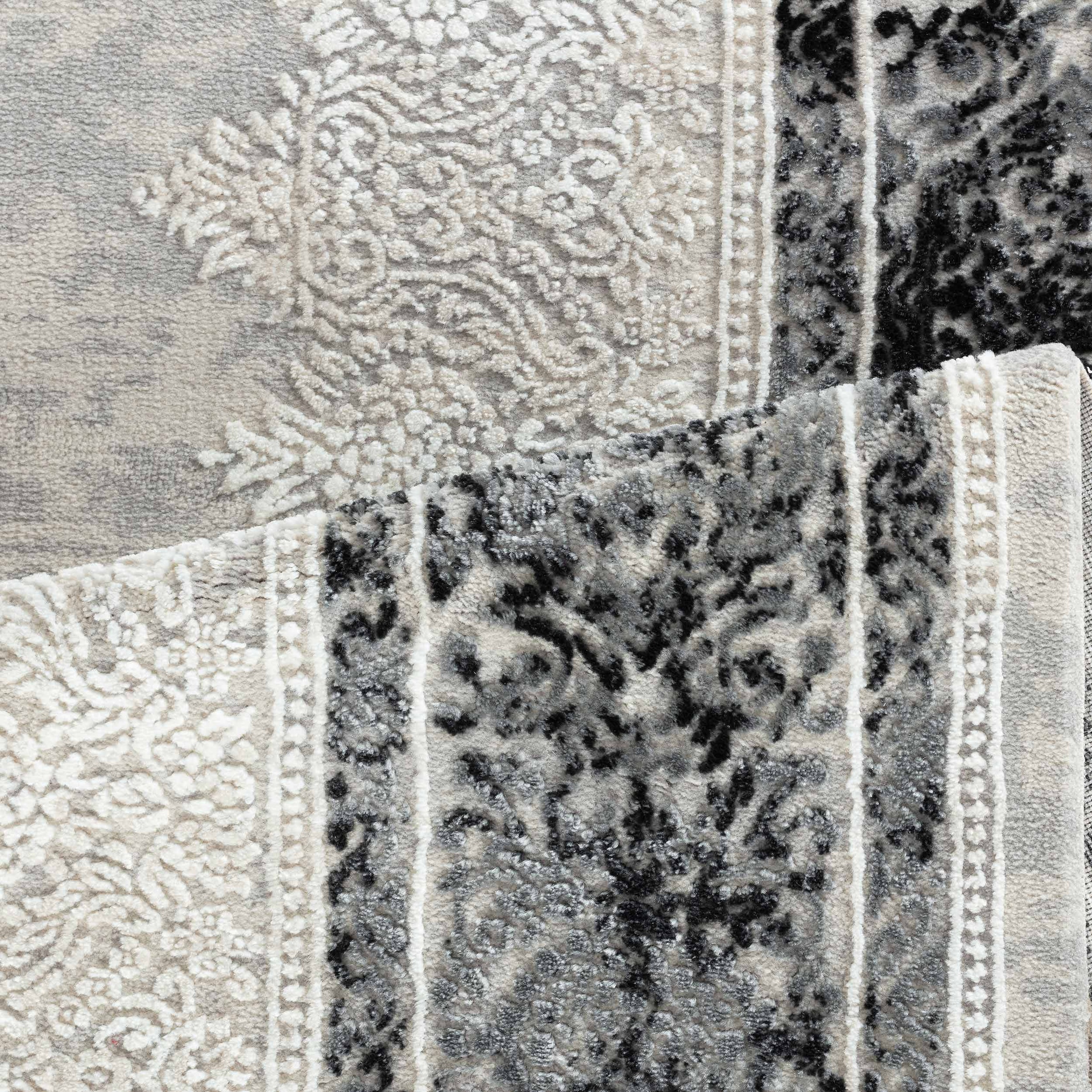 Sehrazat Teppich »Glory 240«, rechteckig, 10 mm Höhe, Wohnzimmer, Kurzflor, Hoch-Tief-Struktur