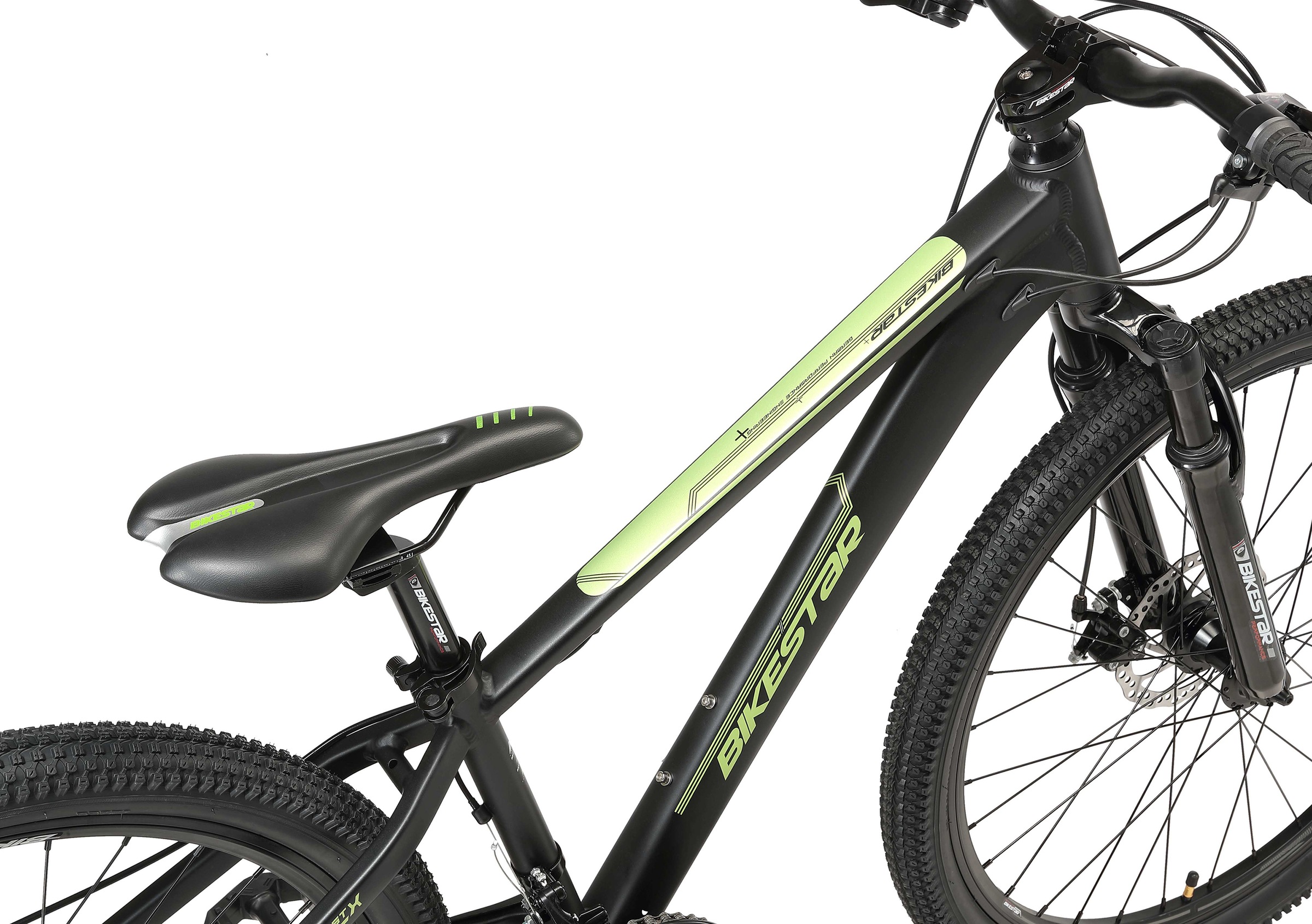Bikestar Mountainbike, 21 Gang, Shimano, RD-TY300 Schaltwerk, Kettenschaltung, für Damen und Herren, Kettenschaltung