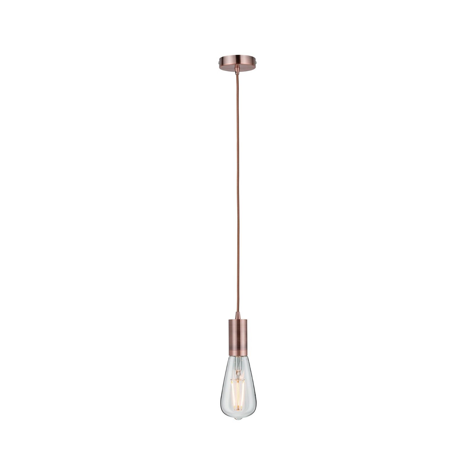 Paulmann Pendelleuchte »Neordic Haldis max. 1x60W Kupfer 230V Metall«, 1 fl günstig online kaufen