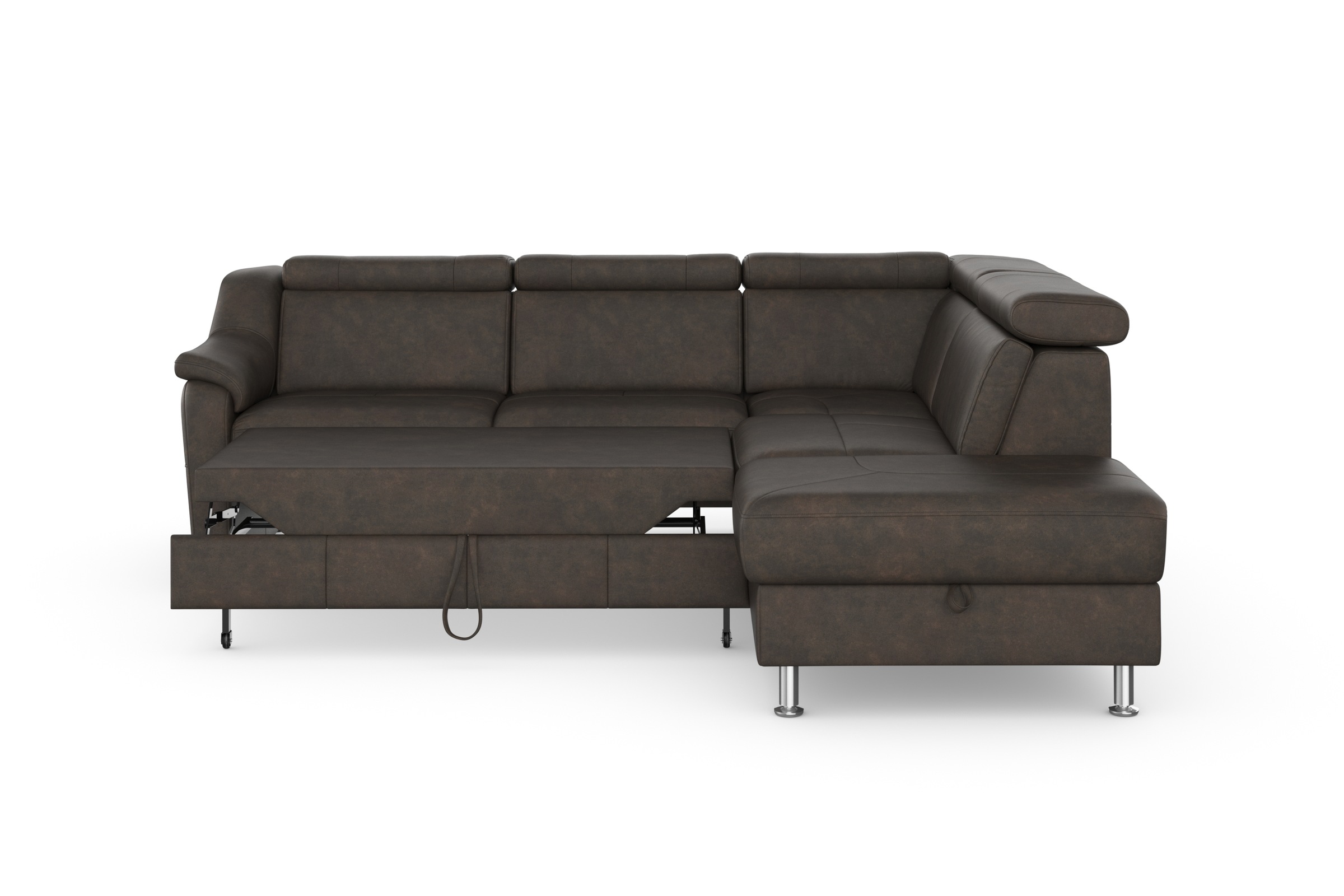 sit&more Ecksofa »Freetown L-Form«, inklusive Kopfteilverstellung und komfortablem Federkern