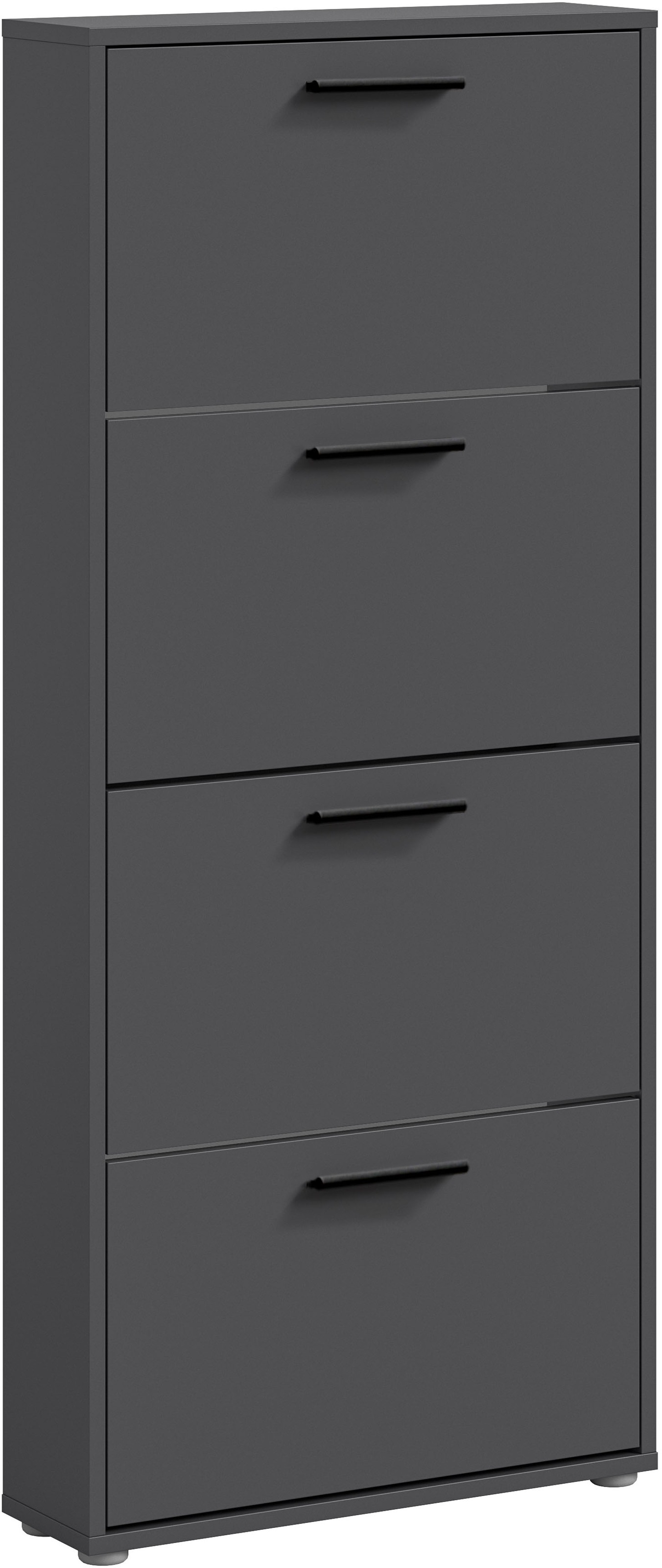 HBZ Schuhkommode »Sam Schuhkipper, Schuhschrank BxHxT 59x136x17 cm«, (1 St.), mit 4 Klappen
