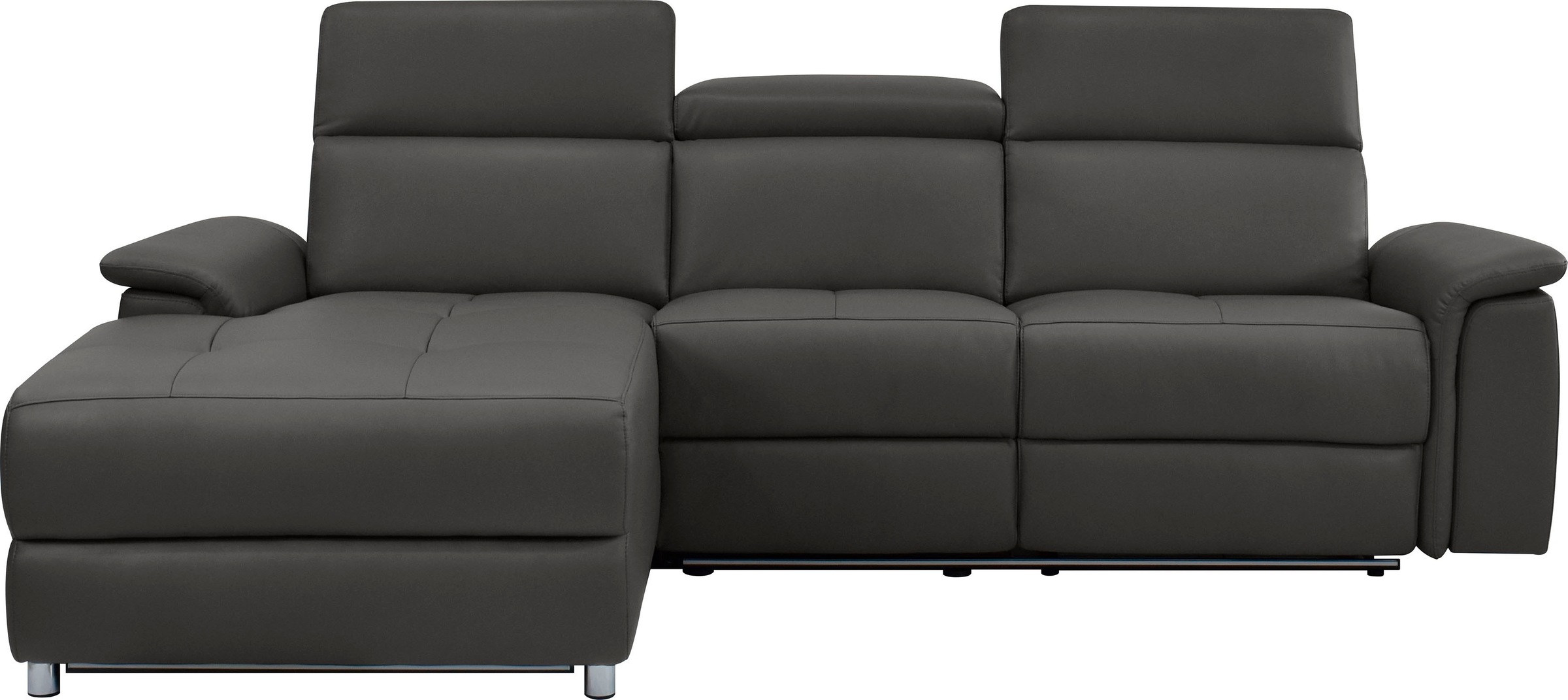 Home affaire Ecksofa »Pareli, L-Form, 259cm,m. Recamiere, Echtleder, Kunstl günstig online kaufen