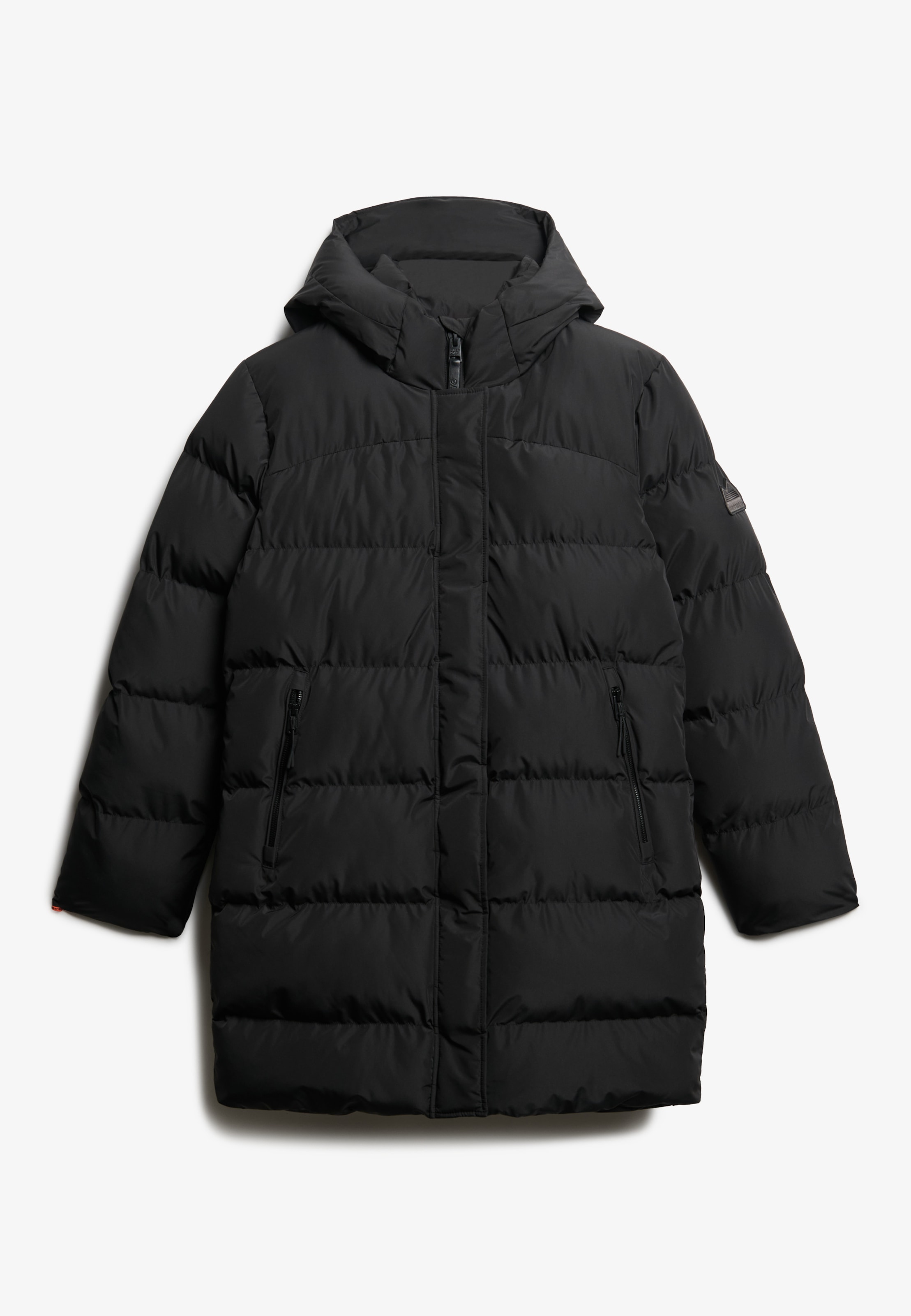Superdry Steppjacke »HOODED SPORTS PUFFER MID JKT«, mit Kapuze