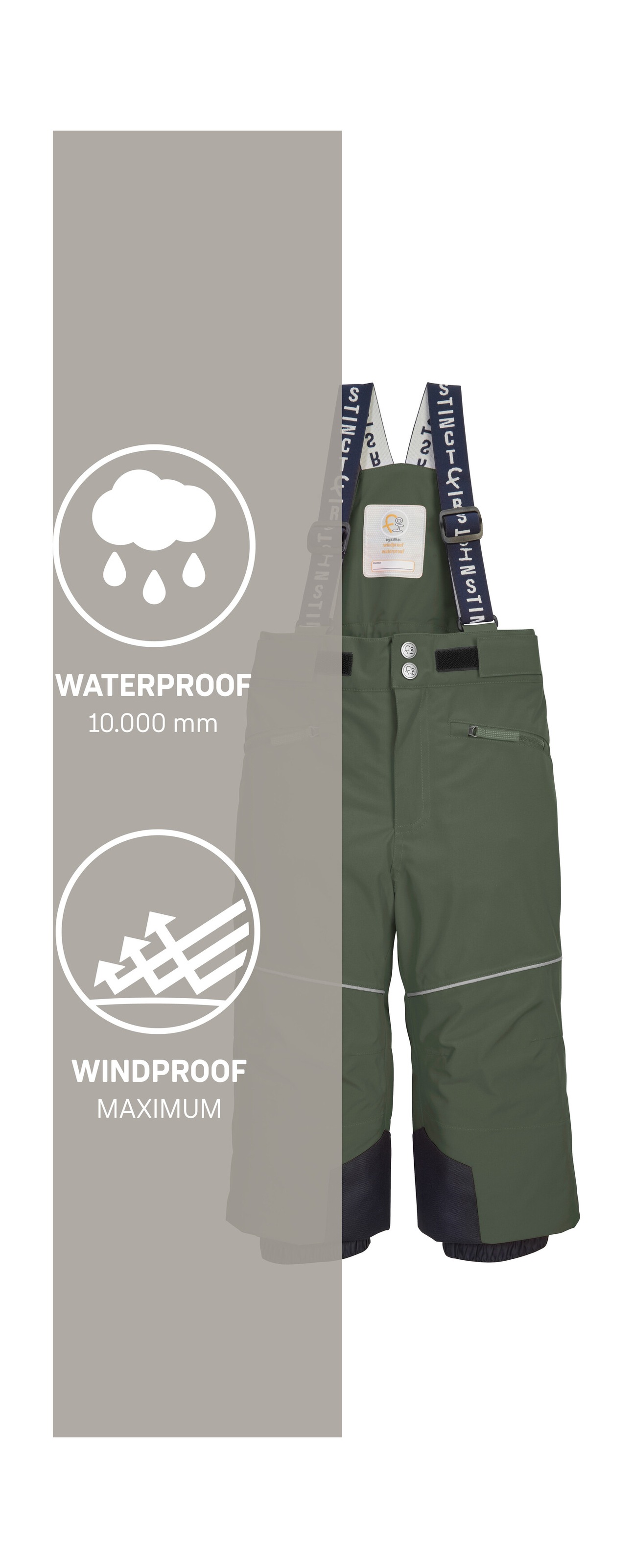 first instinct by killtec Skihose »FISW 48 MNS SKI PNTS«, Wasser- und winddichte Schneehose mit Grow-Up-Funktion und PFAs-frei