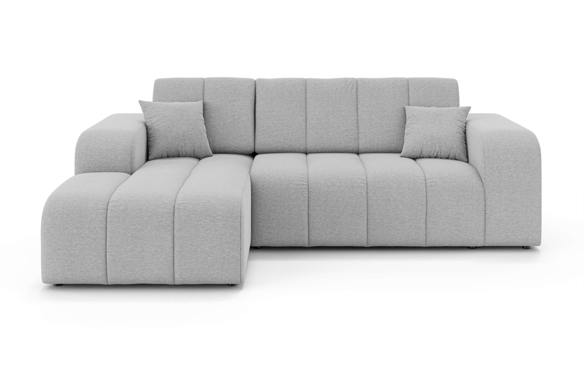 INOSIGN Ecksofa »CASSY L-Form, Schlafsofa mit Bettkasten, Maße B/T/H: 245/165/88 cm«, mit 2 Rückenkissen, Recamiere rechts oder links bestellbar