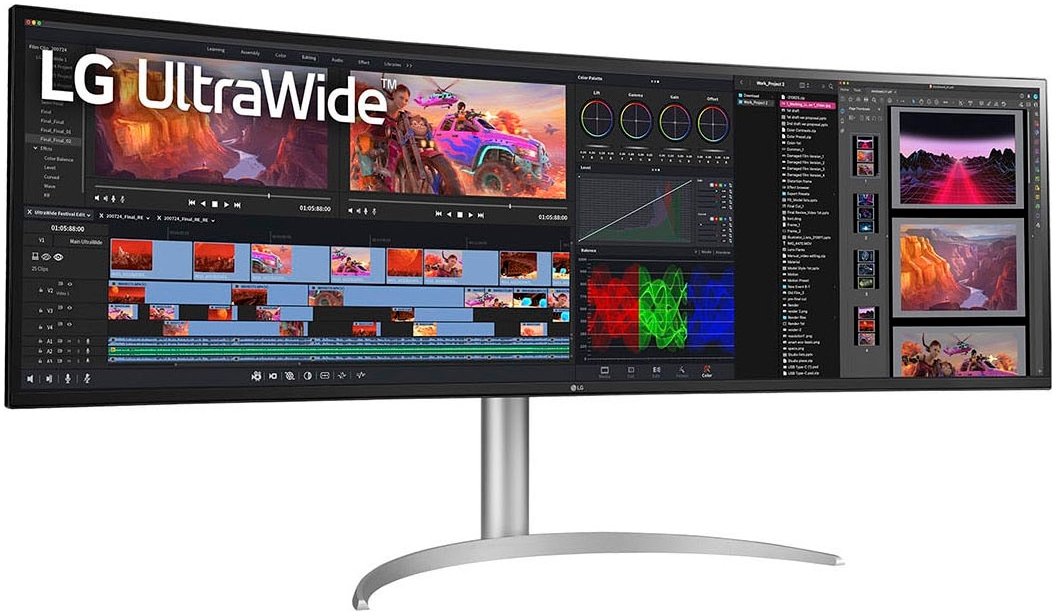 LG LED-Monitor »49WQ95X«, 124 cm/49 Zoll, 5120 x 1440 px, UWQHD, 5 ms Reaktionszeit, 144 Hz