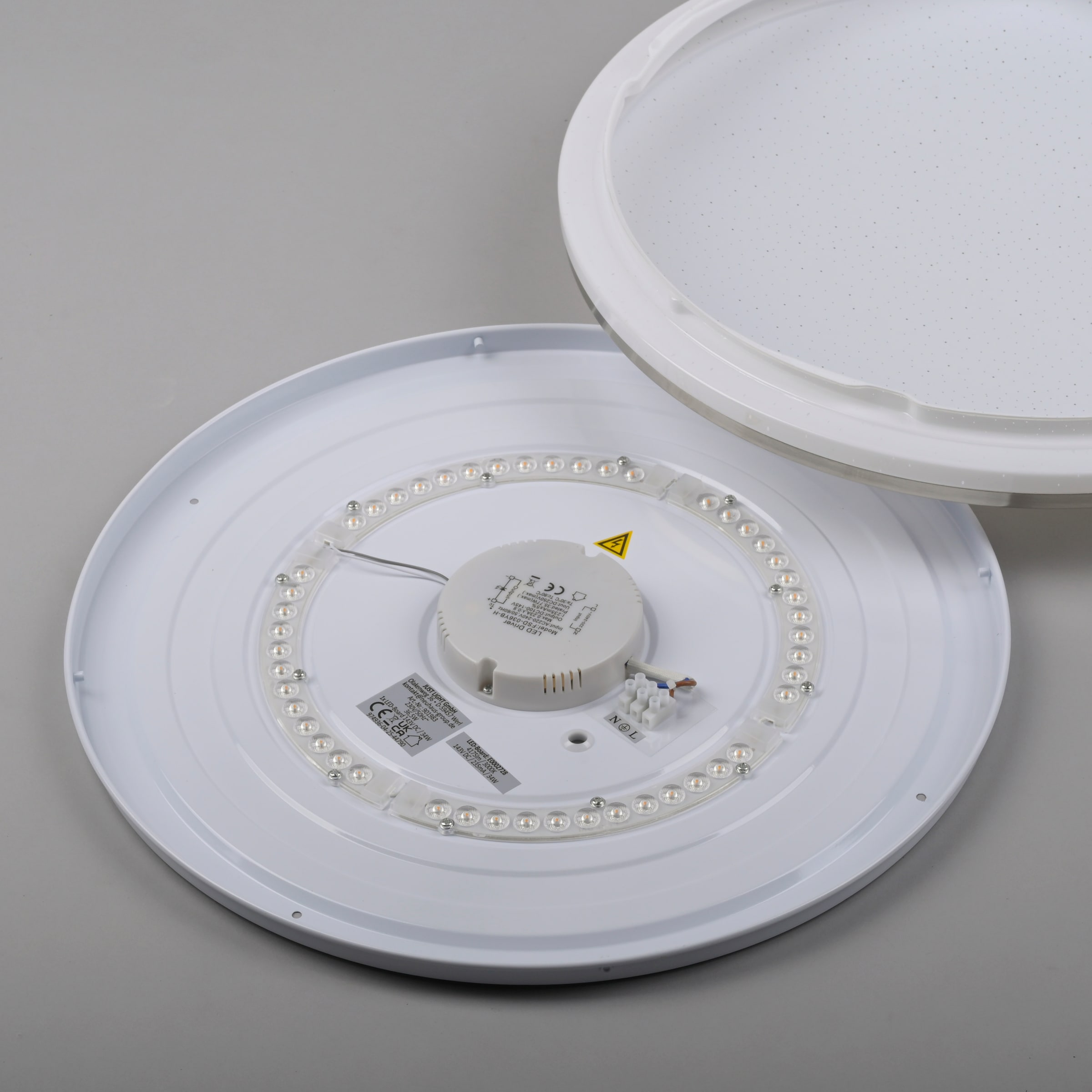 JUST LIGHT LED Deckenleuchte »KYLE« LED-Board 1 Stk. Warmweiß 3-Stufen Dimmer (100%-50%-10%) Starrysky, Memoryfunktion