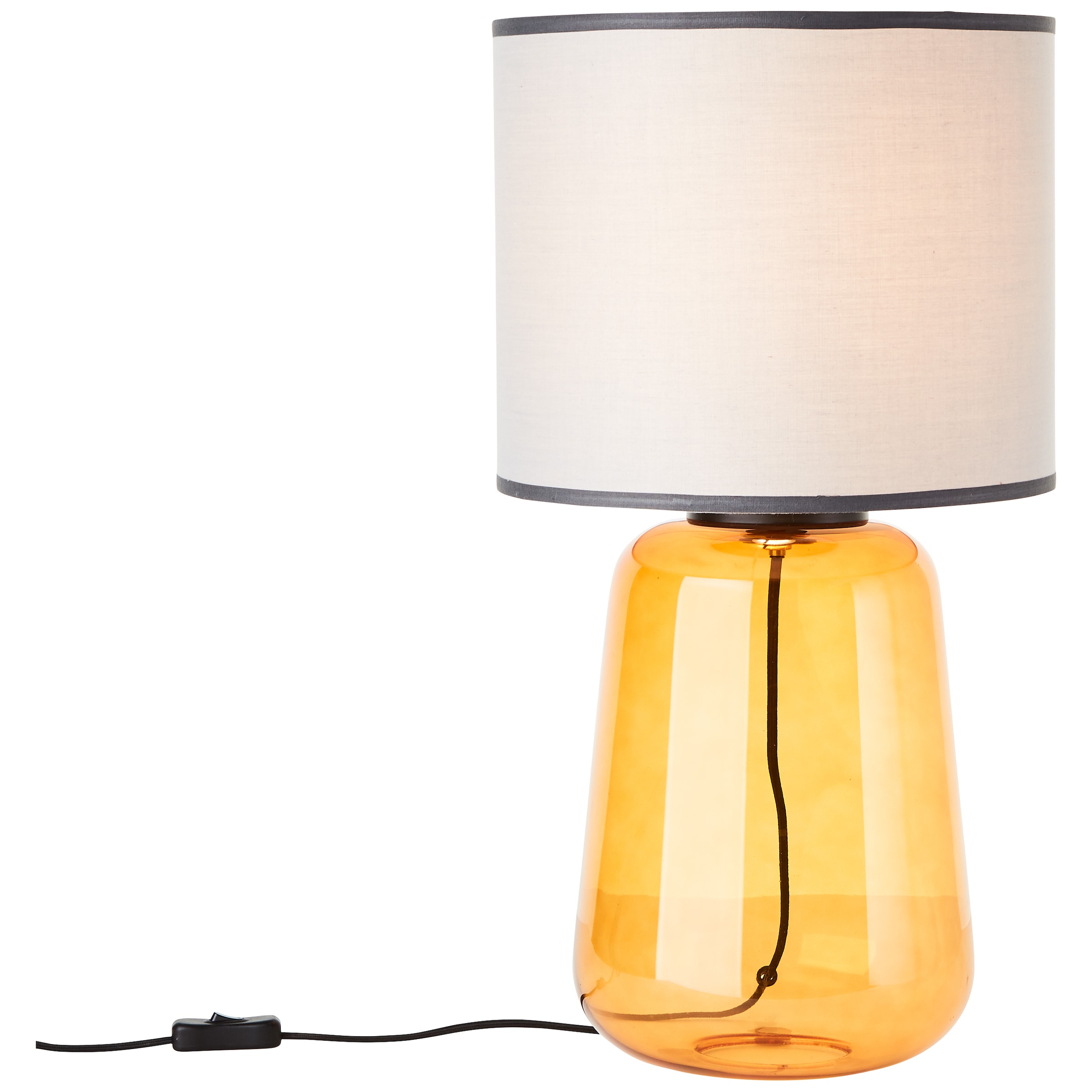 Brilliant Tischleuchte »Hydra«, 1 flammig, Leuchtmittel E27 | ohne Leuchtmittel, Ø 30 cm, E27, Glas/Textil