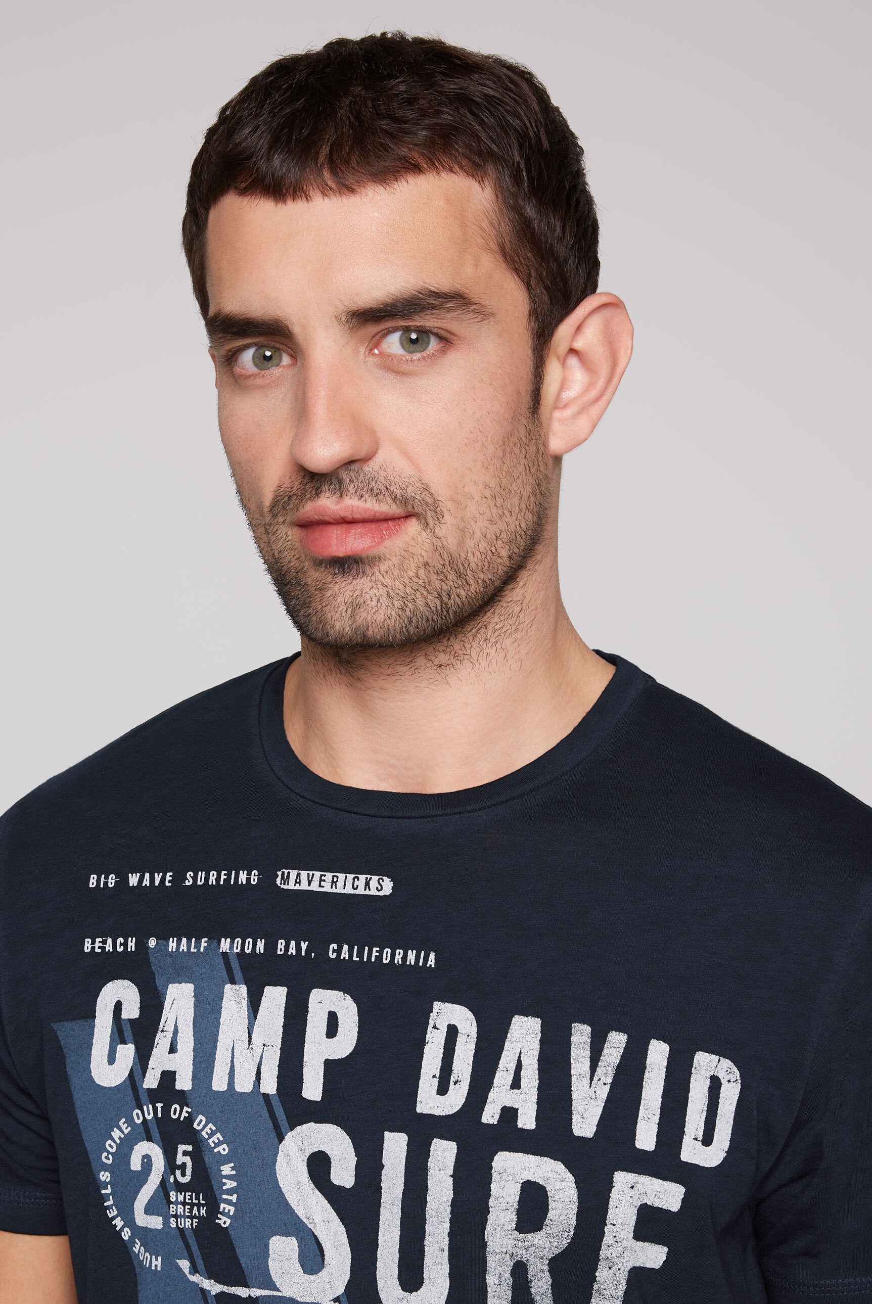 CAMP DAVID Rundhalsshirt, mit Baumwolle