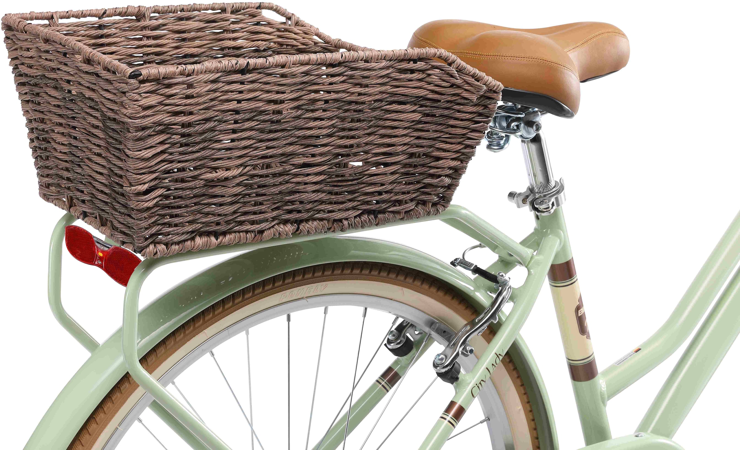 Bikestar Cityrad, 7 Gang, Shimano, RD-TY21 Schaltwerk, Kettenschaltung, für Damen, Kettenschaltung