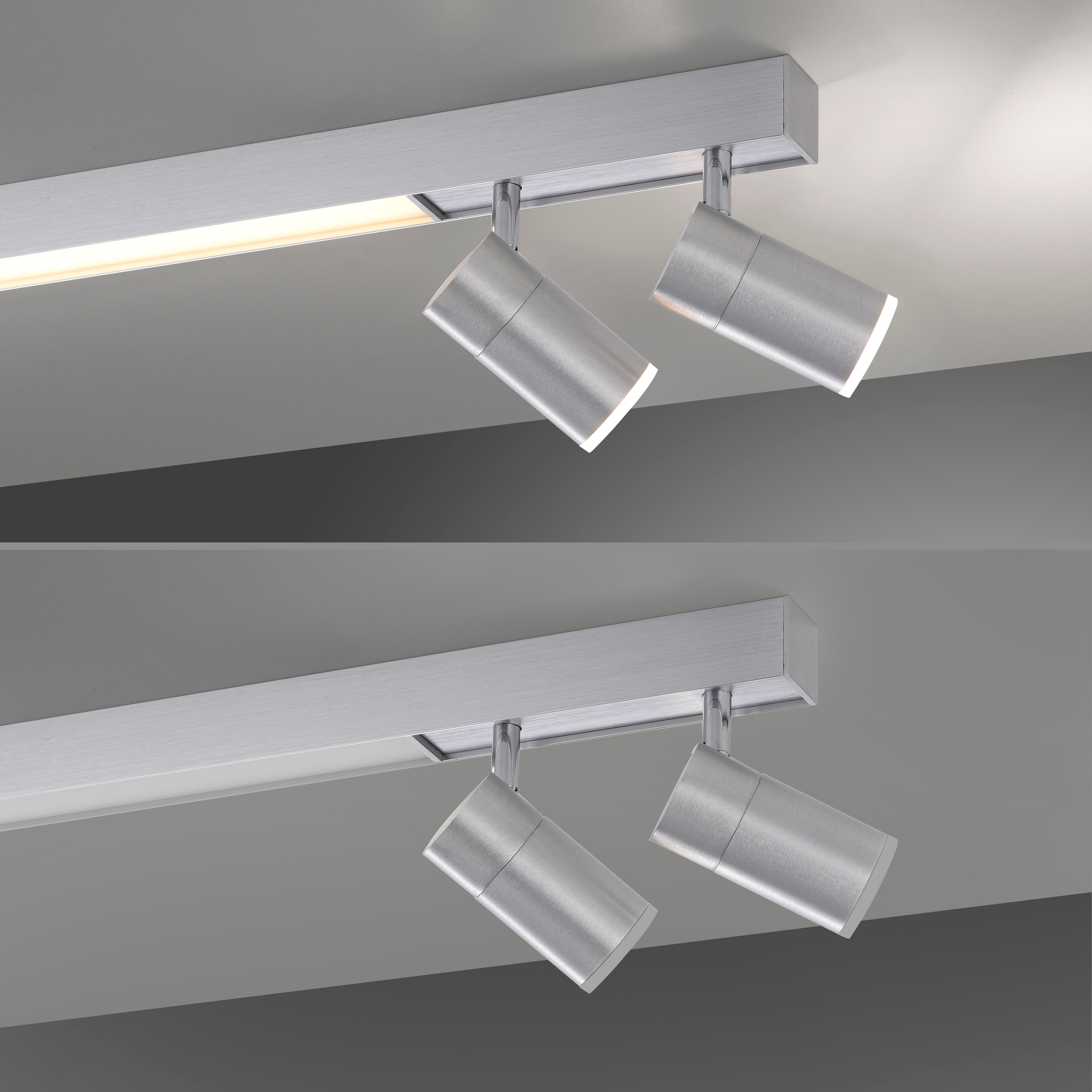 Neuhaus PURE LED Deckenleuchte »PURE Lines Spot« LED-Board 1 Stk. warmweiß - kaltweiß Spots dreh- & schwenkbar, CCT, dimmbar per Fernbedienung