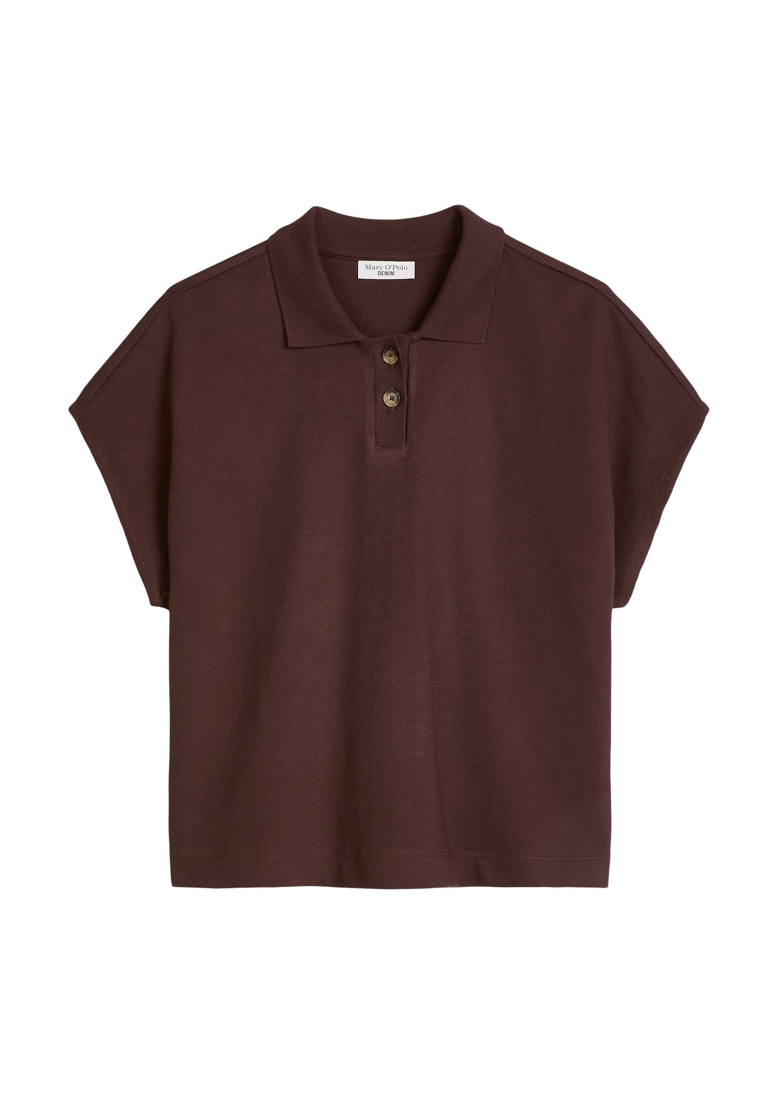 Marc O'Polo DENIM Poloshirt wide aus schwerem Single Jersey