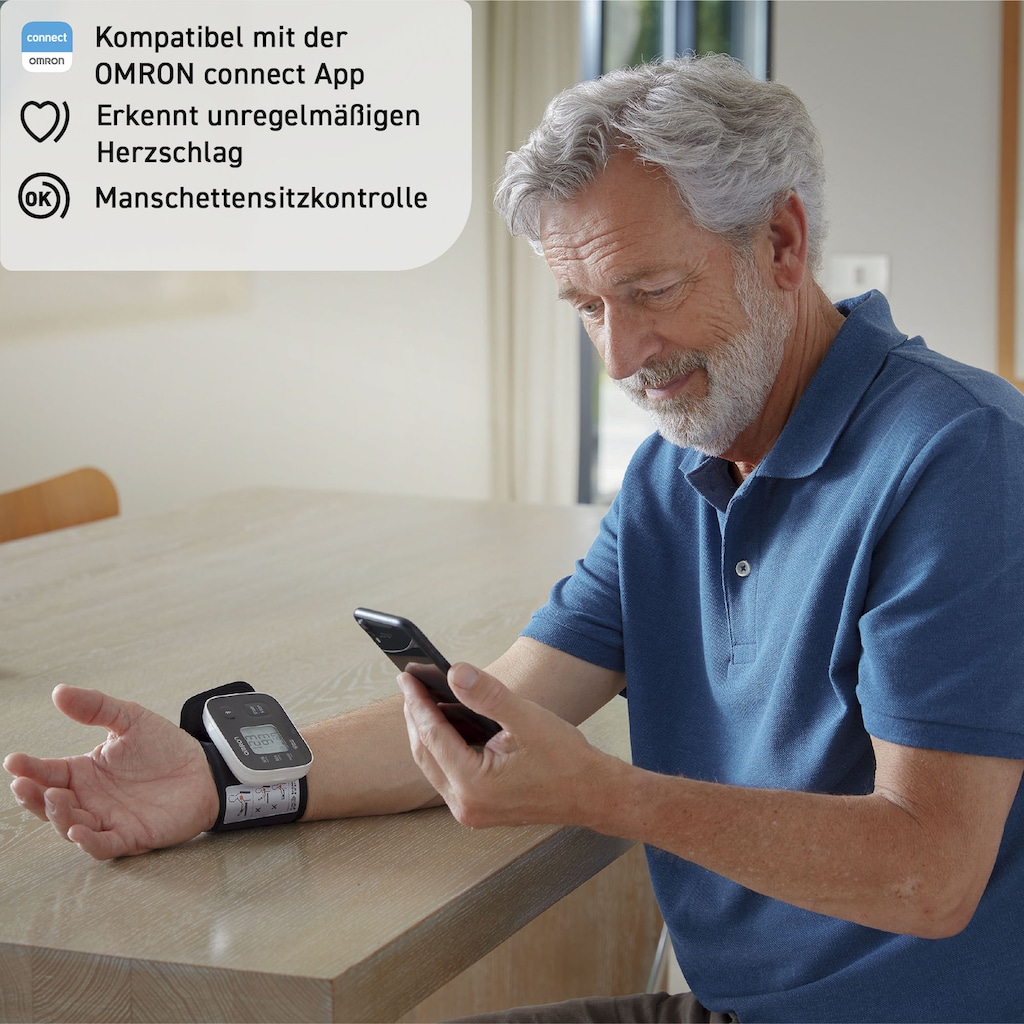 Omron Handgelenk-Blutdruckmessgerät »RS3 Intelli IT digitales Handgelenk-Blutdruckmessgerät«