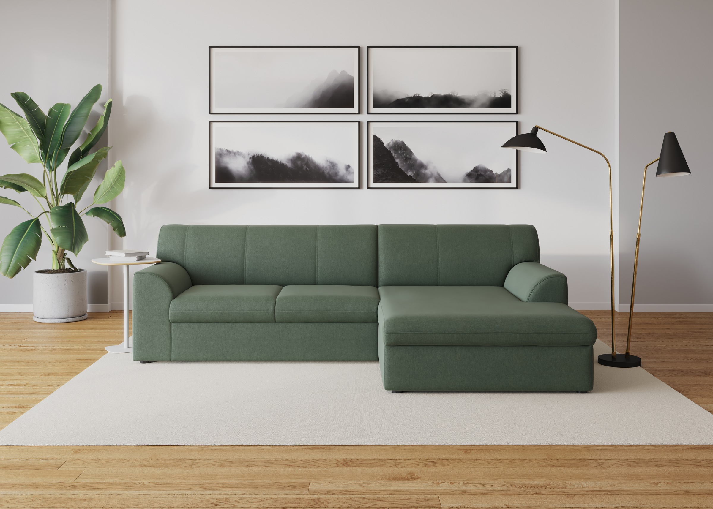 DOMO collection Ecksofa »Topper, elegant und zeitlos, kompaktes Stellmaß 24 günstig online kaufen