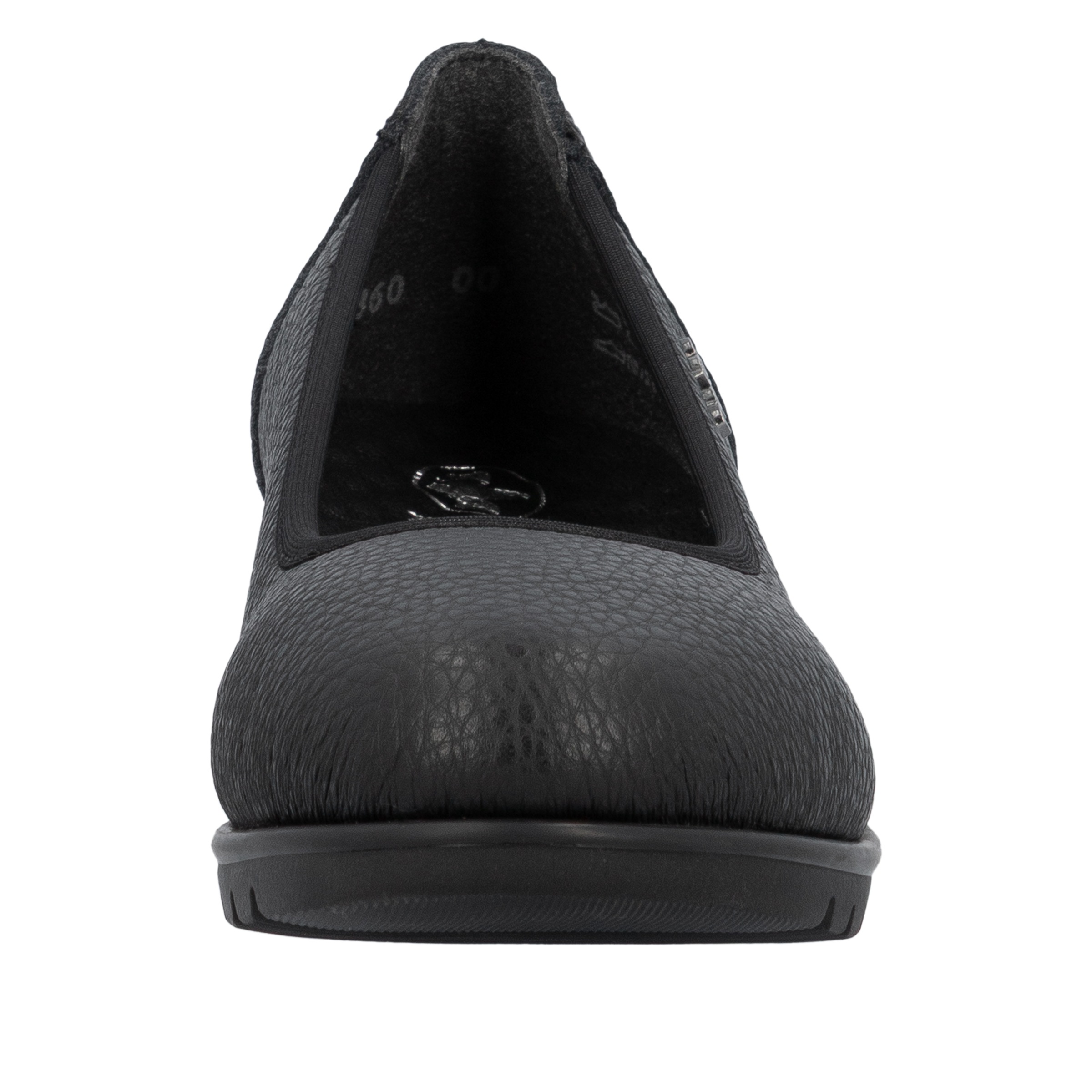 Rieker Keilpumps, Ballerina, Schlupfschuh, Slipper mit leichter Struktur im Obermaterial
