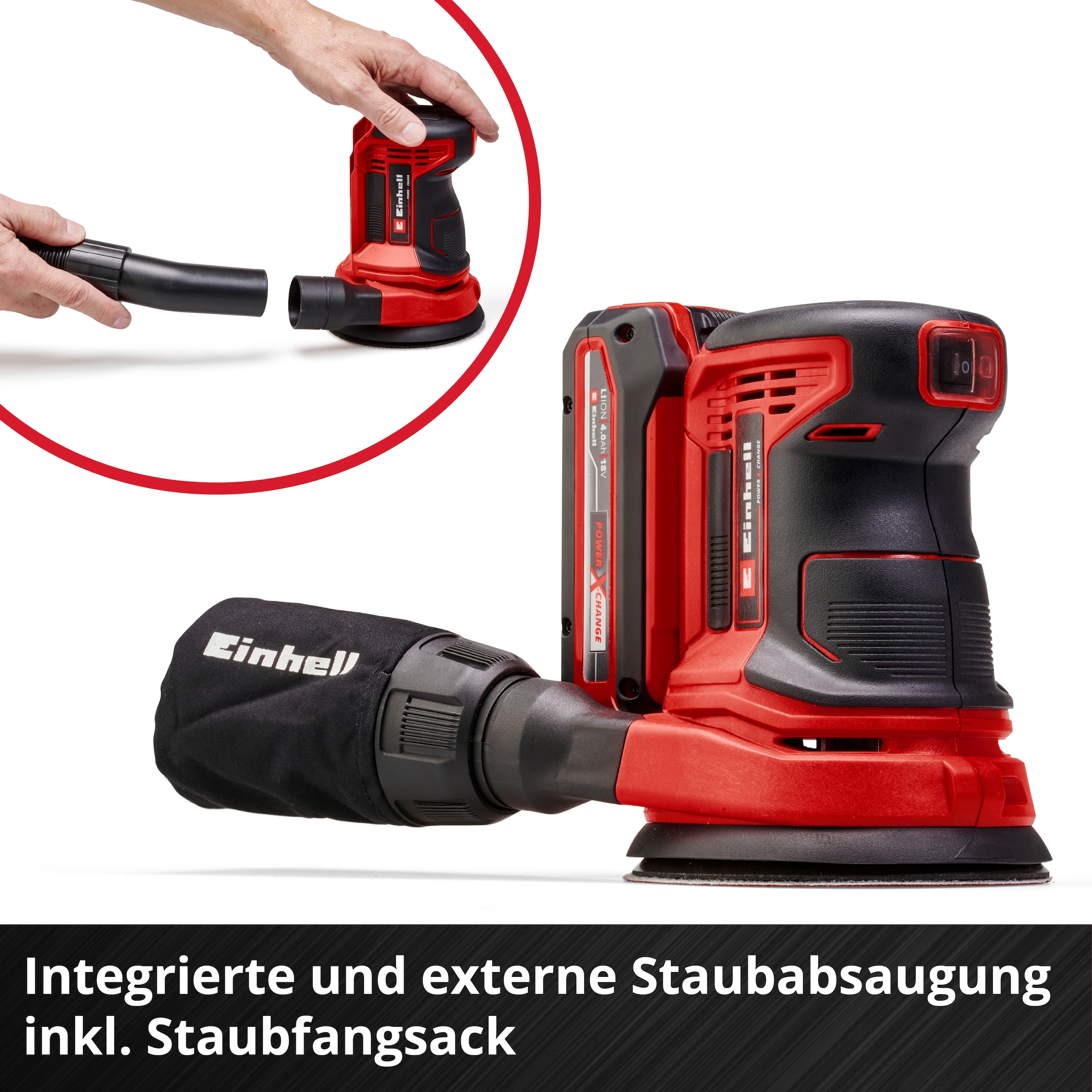 Einhell Exzenterschleifer »TE-RS 18 Li - Solo«, Power X-Change, ohne Akku und Ladegerät
