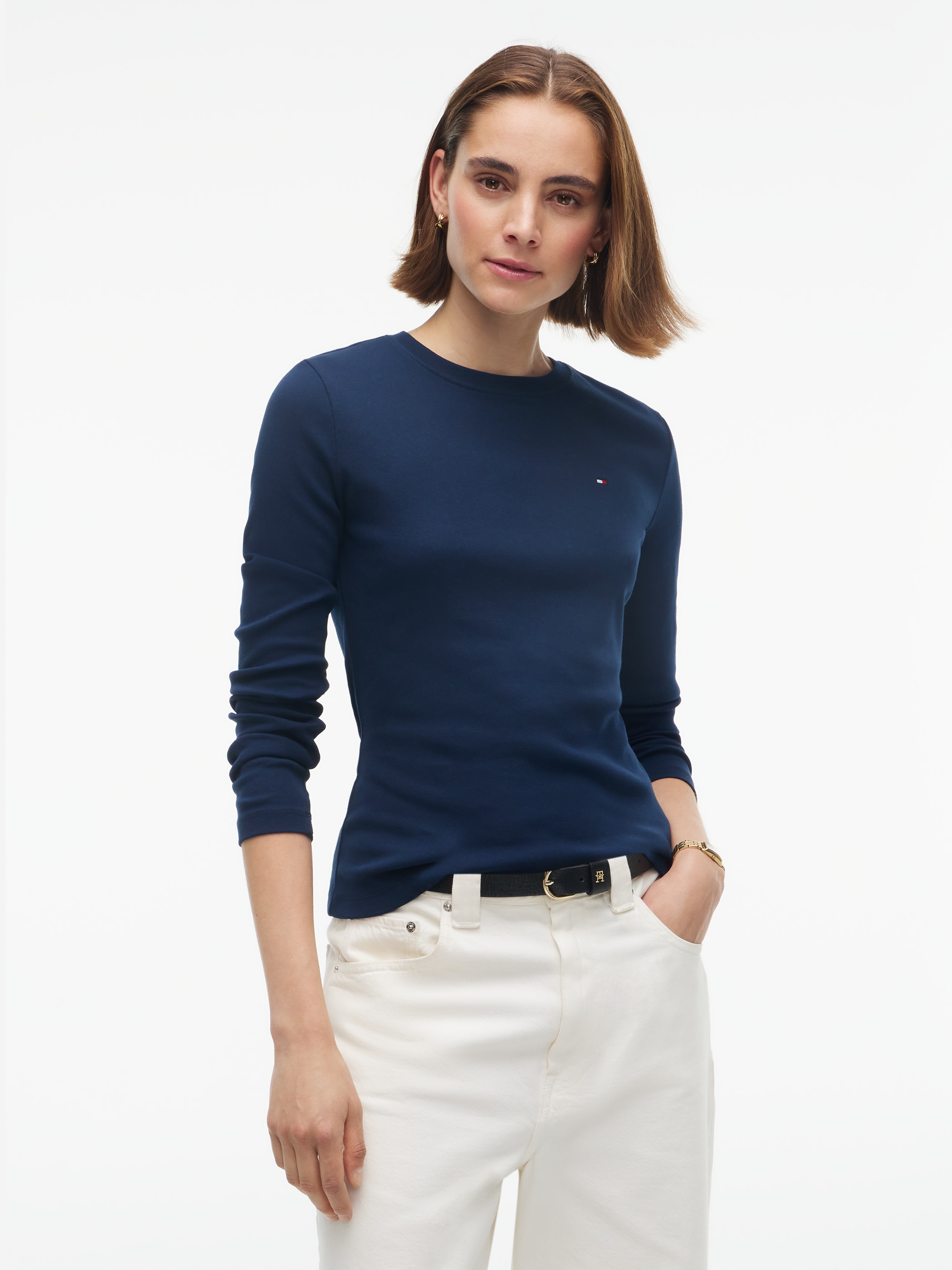 Tommy Hilfiger Langarmshirt »CODY SLIM C-NK L/S T-SHIRT« Baumwolle, slim fit