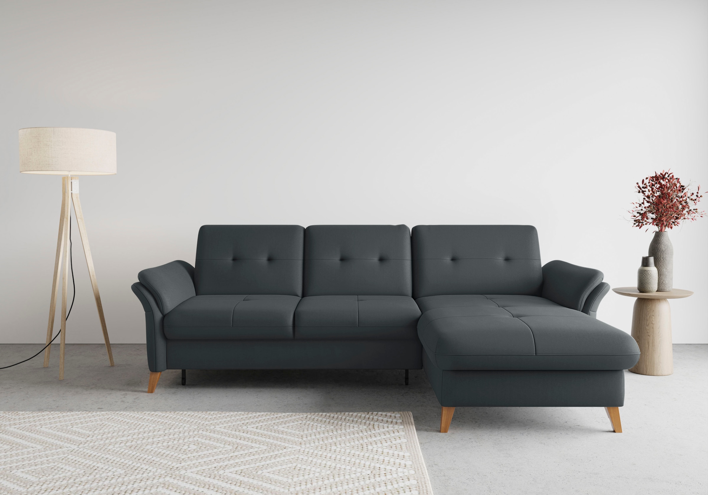 sit&more Ecksofa »Göteborg« Sitztiefenverstellung und Federkern, wahlweise günstig online kaufen