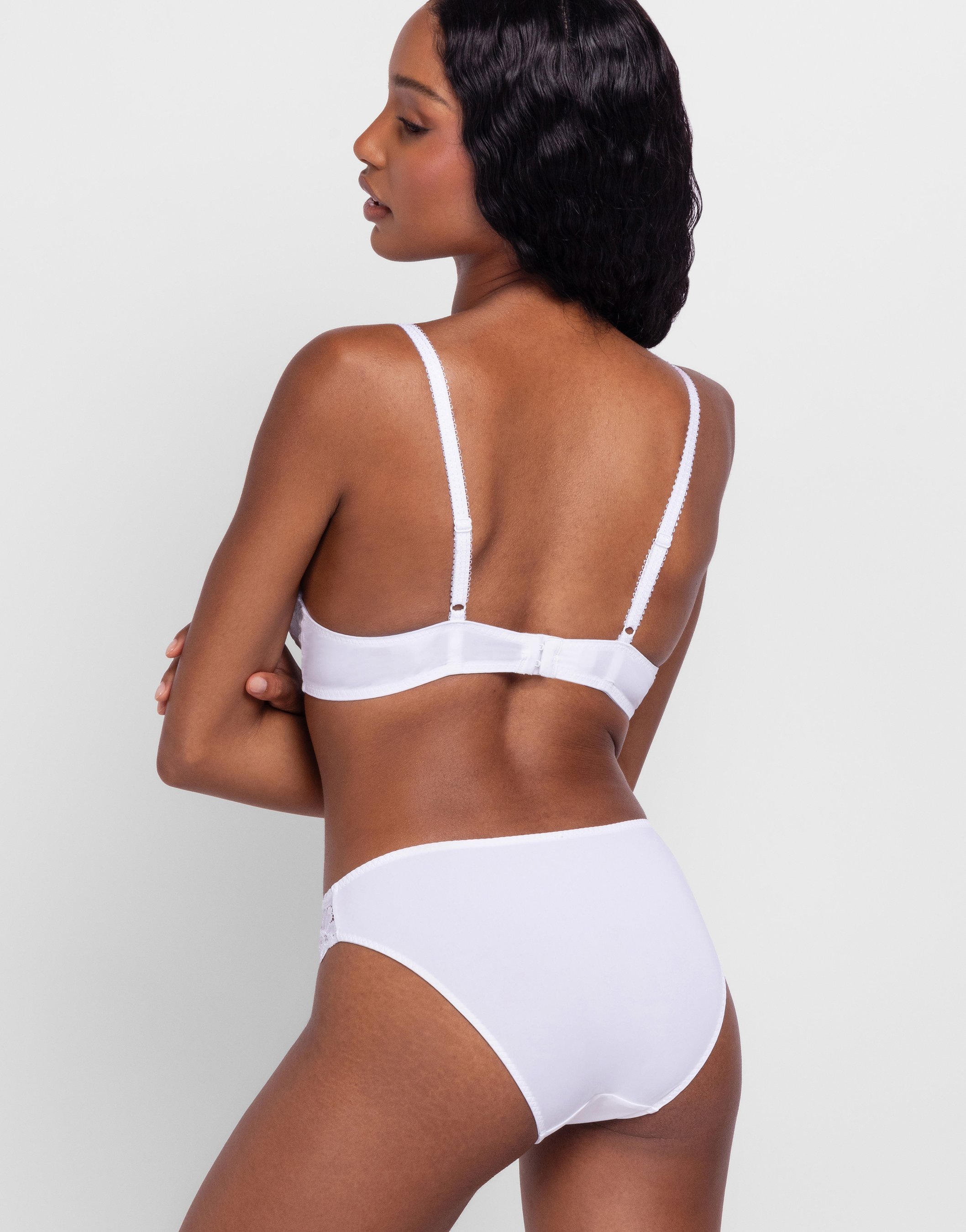 Dorina Slip »ANGIE-2PP« weiche Mikrofaser, blickdicht, florale Spitze