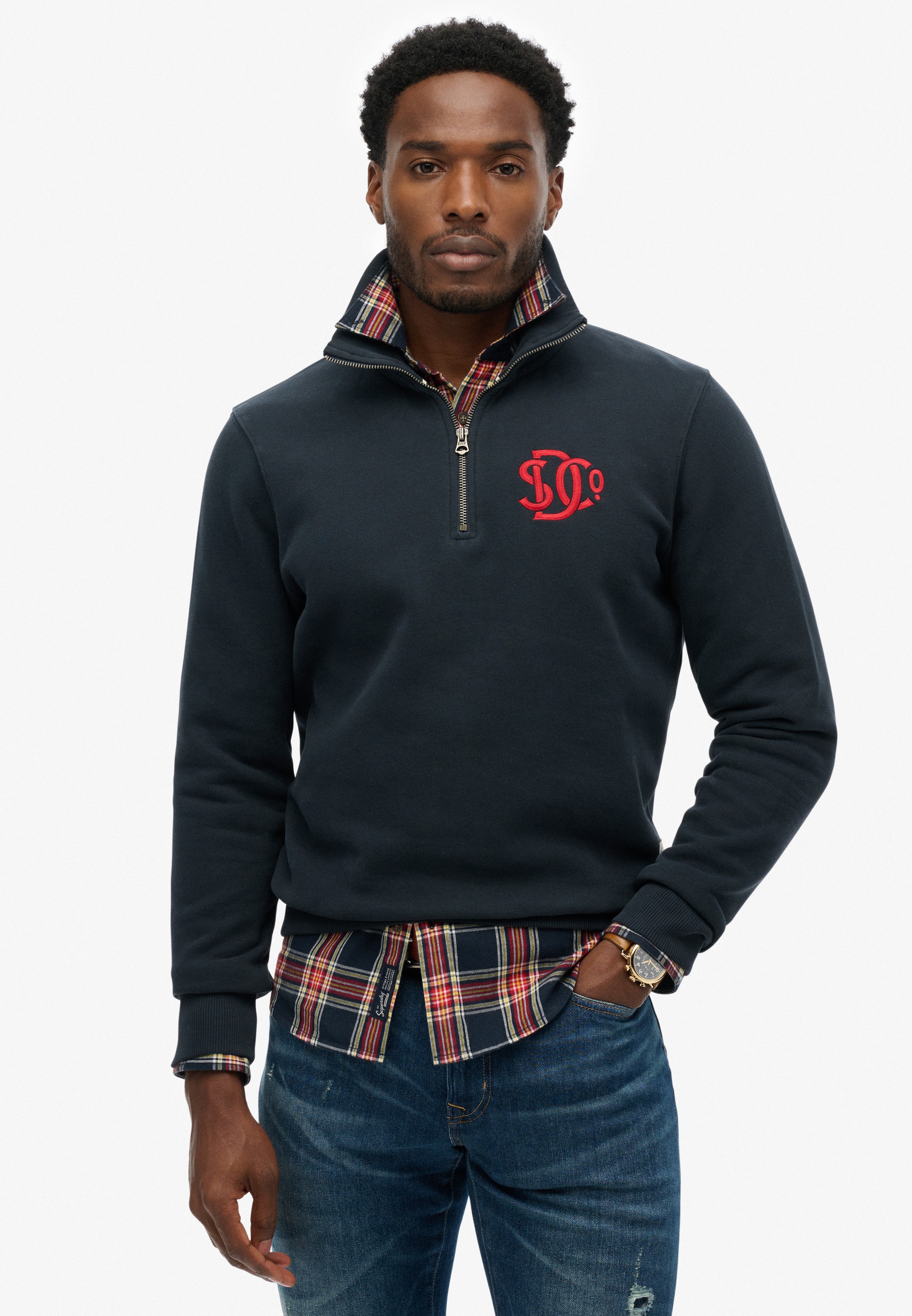 Superdry Sweatshirt »Sd&co Neon Half Zip Track«
