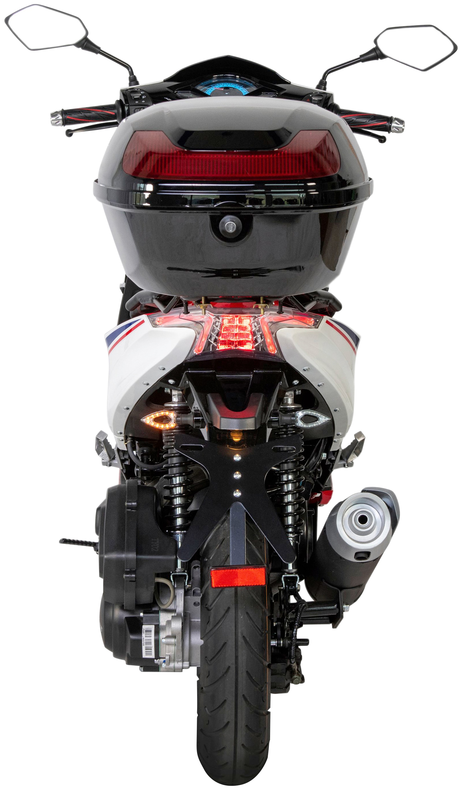 GT UNION Motorroller »Striker 125« 124,6 cm³ 85 km/h Euro 5 8,84 Set, mit Topcase,  Luftgekühlter Motor