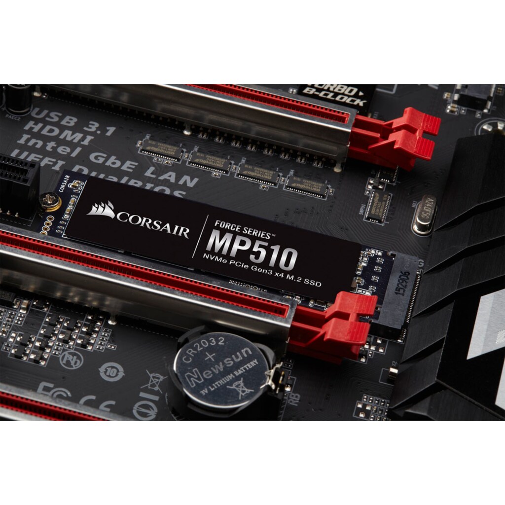 Corsair interne SSD »Force Series™ MP510«, Anschluss M.2 PCIe 3.0