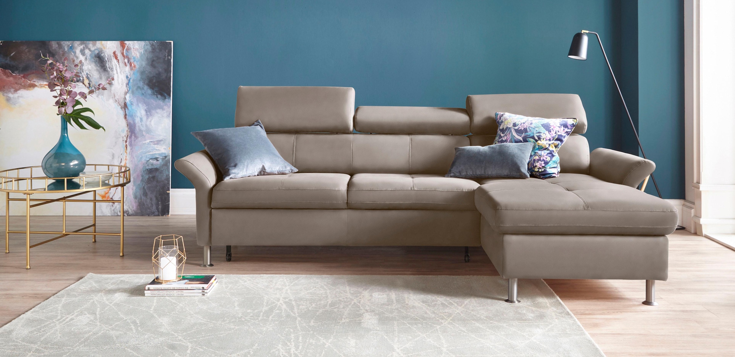 exxpo - sofa fashion Ecksofa "Maretto, bequem und komfortabel, L-Form", ink günstig online kaufen