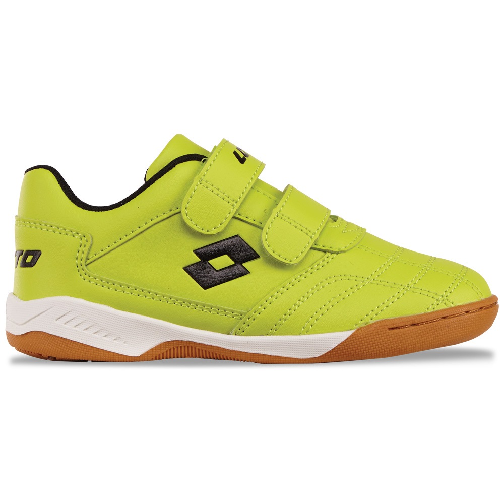 LOTTO Hallenschuh - mit nicht-färbender Sohle LIME-BLACK 28 28 Sportschuh von Lotto für Kinder & Jugendliche
