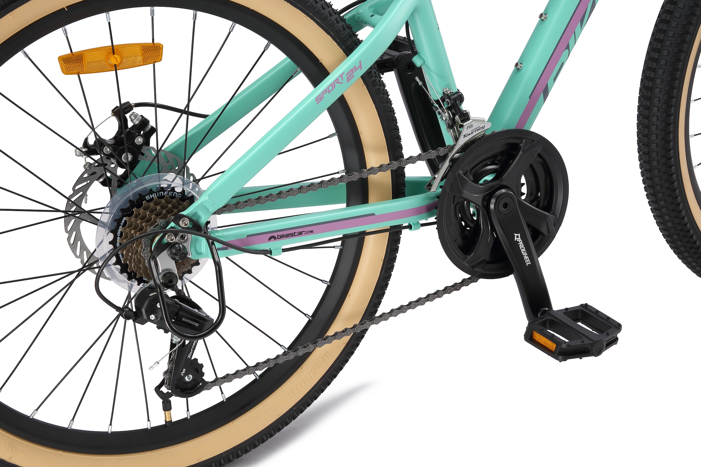 Bikestar Jugendfahrrad 21 Gang Shimano RD-TY21 Schaltwerk Kettenschaltung