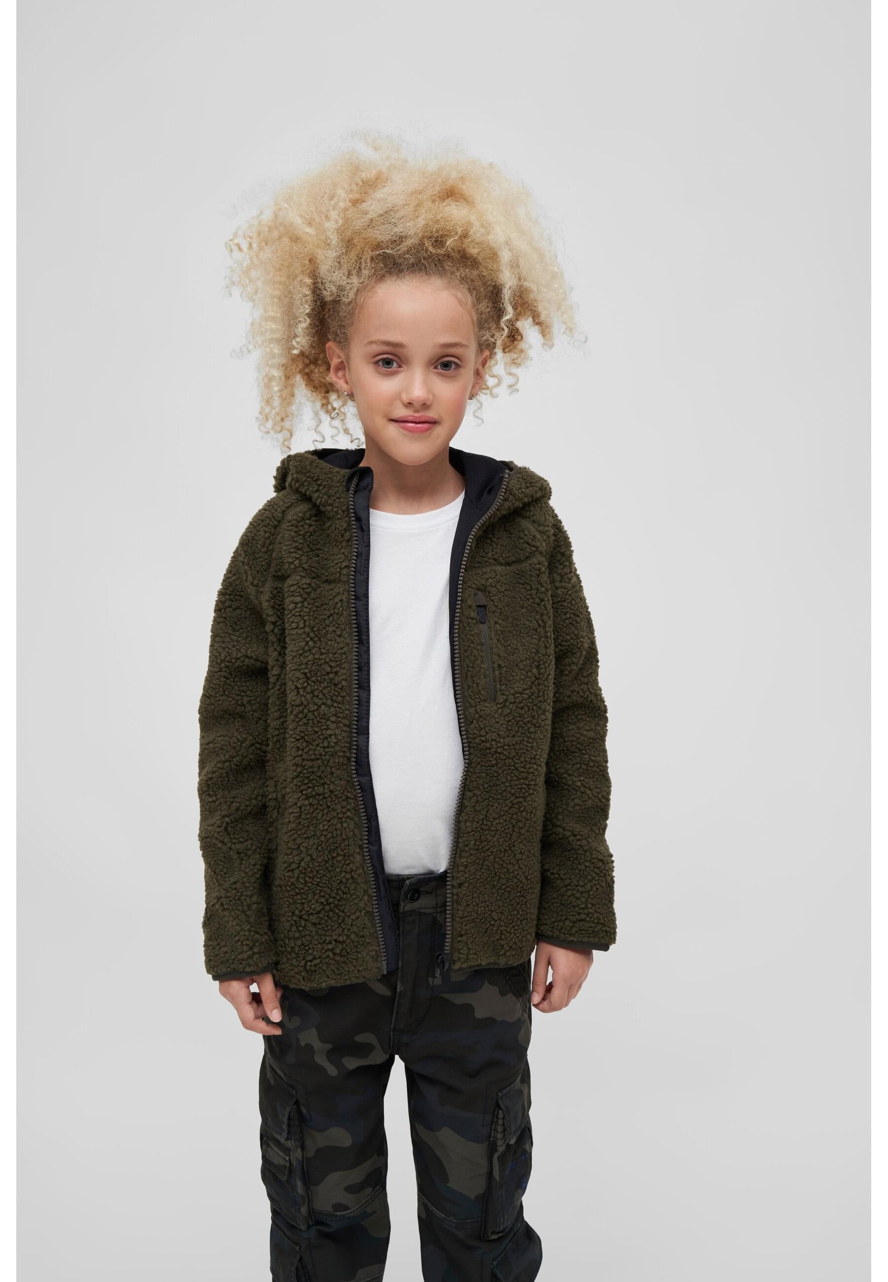 Brandit Allwetterjacke »Brandit Damen Kids Teddyfleecejacket Hood« 1 Stk. tlg. mit Kapuze
