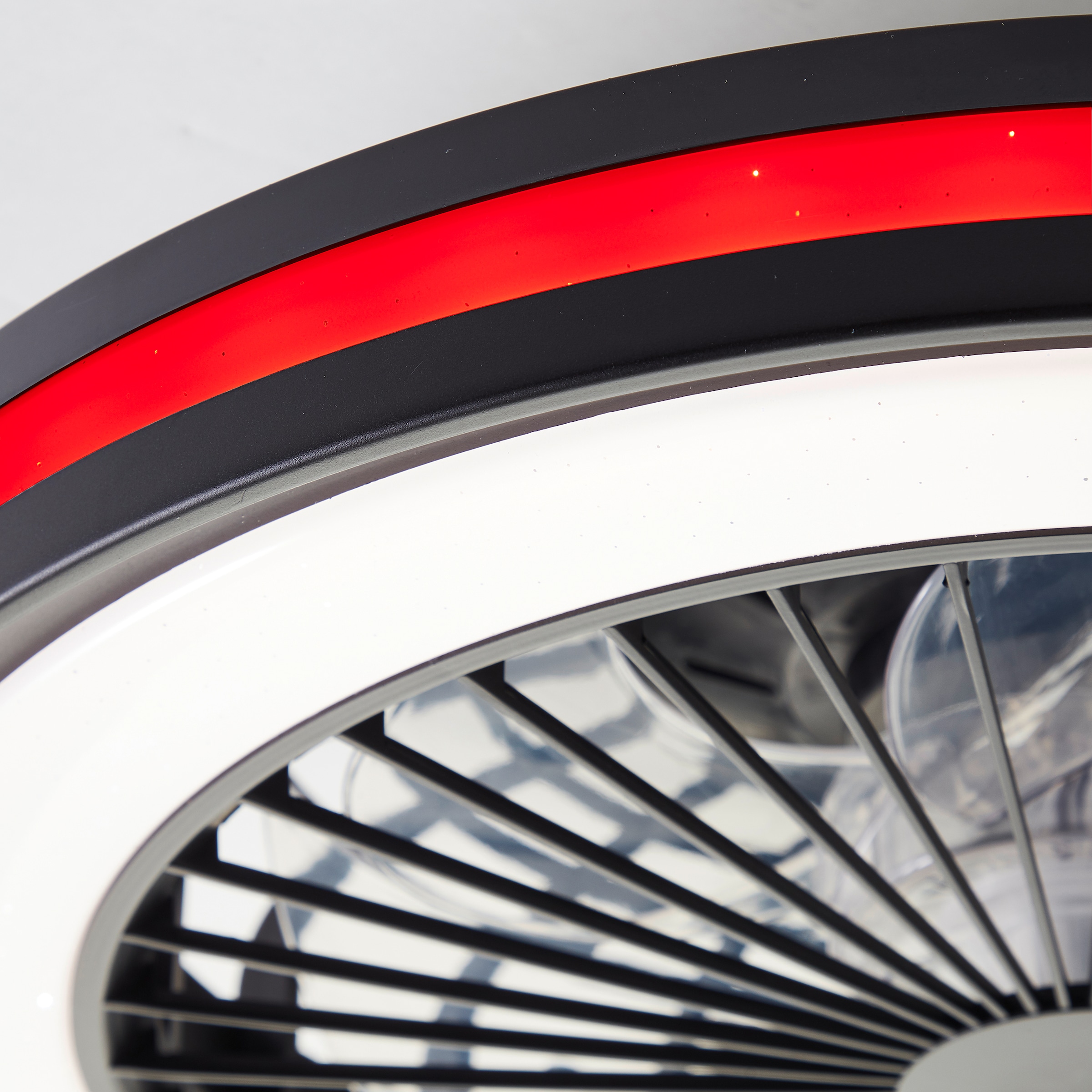 Brilliant LED Deckenleuchte »Palmero«, mit Ventilator, Ø 47 cm, IC-RGB, 5000 lm, dimmbar, 2700-6500 K