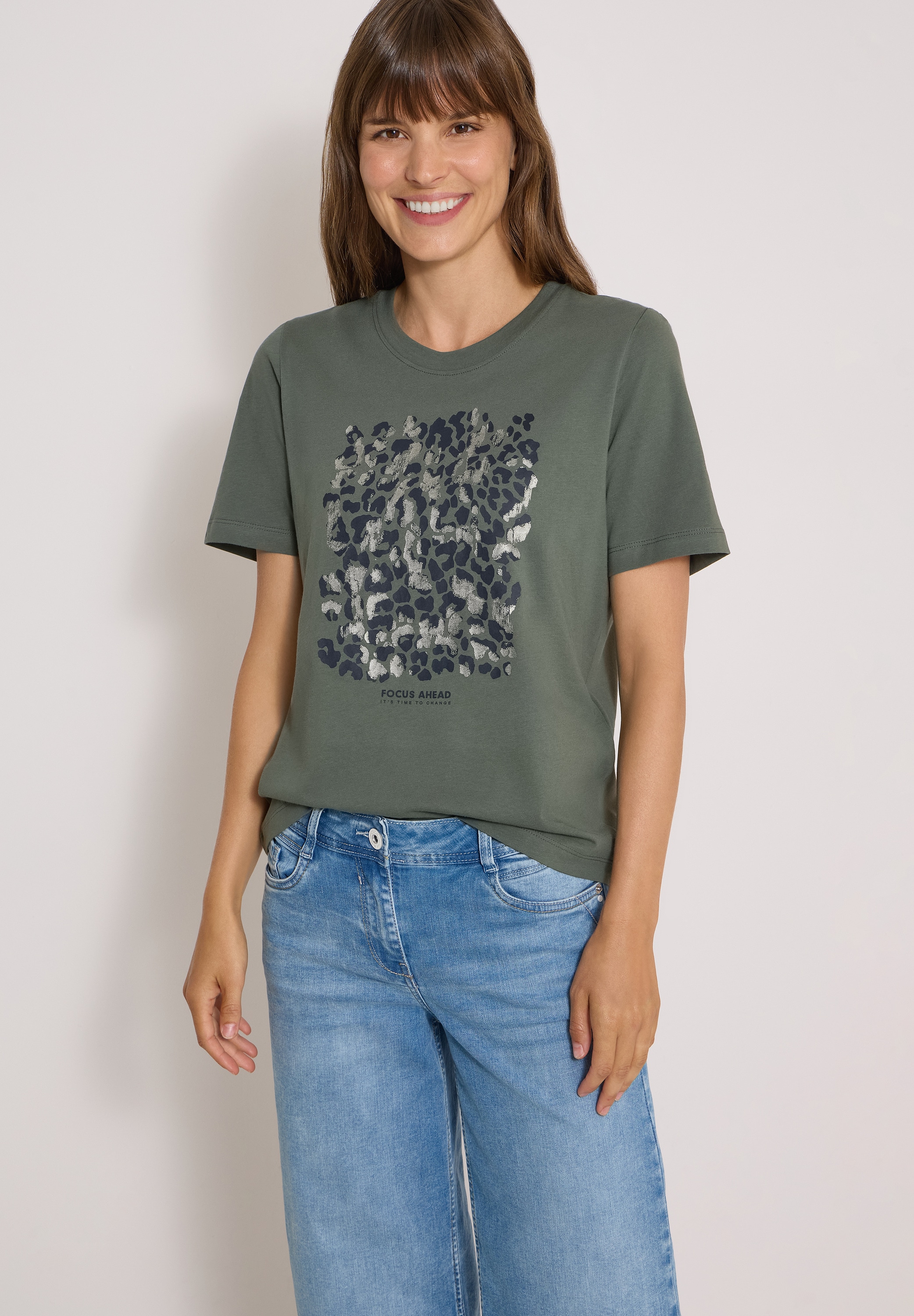 Cecil T-Shirt Dezenter Animal- Druck