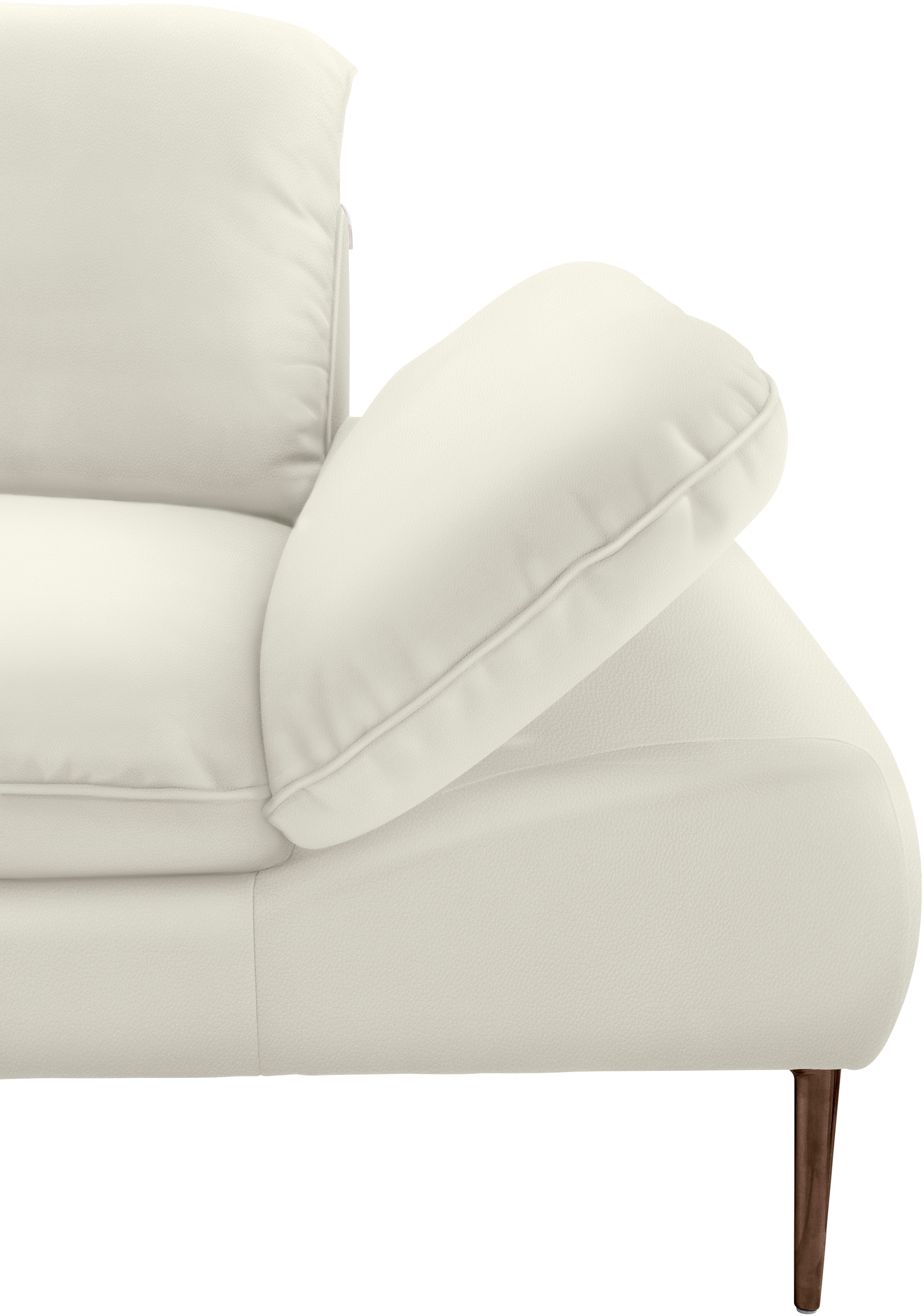 W.SCHILLIG Ecksofa »enjoy&MORE, Designsofa, bequem, elegant und zeitlos, L-Form«, Sitztiefenverstellung, Füße bronze pulverbeschichtet, Breite 340 cm