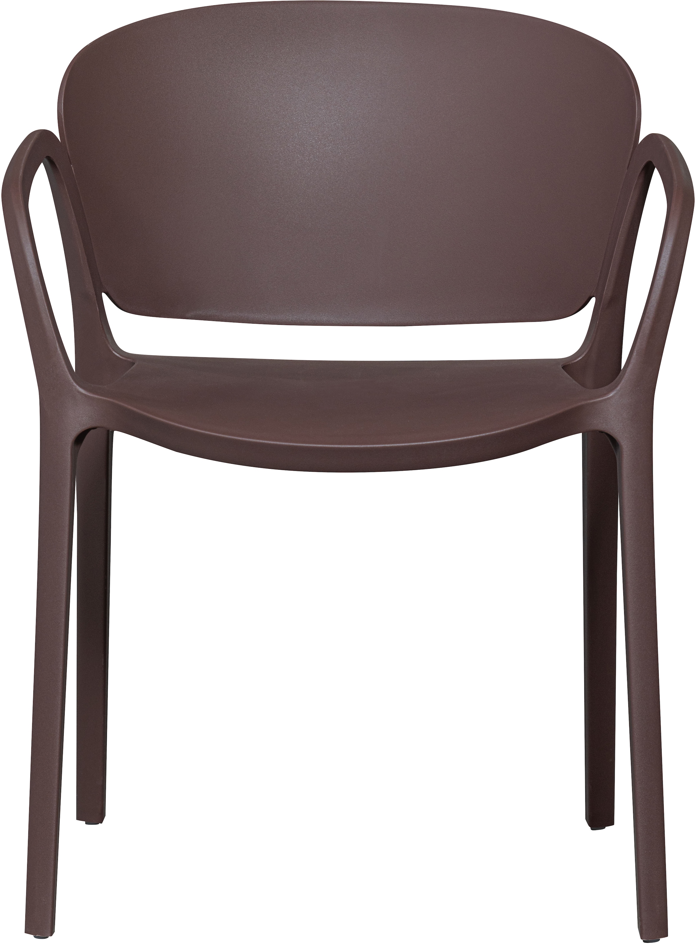 WOOOD Esszimmerstuhl »Bent Polypropylen stapelbar für In- und Outdoor, H 75 x B 57 x T 56 cm« () (Set, 2 St) Tragkraft 150 kg, wasserabweisendes, fertig montiert