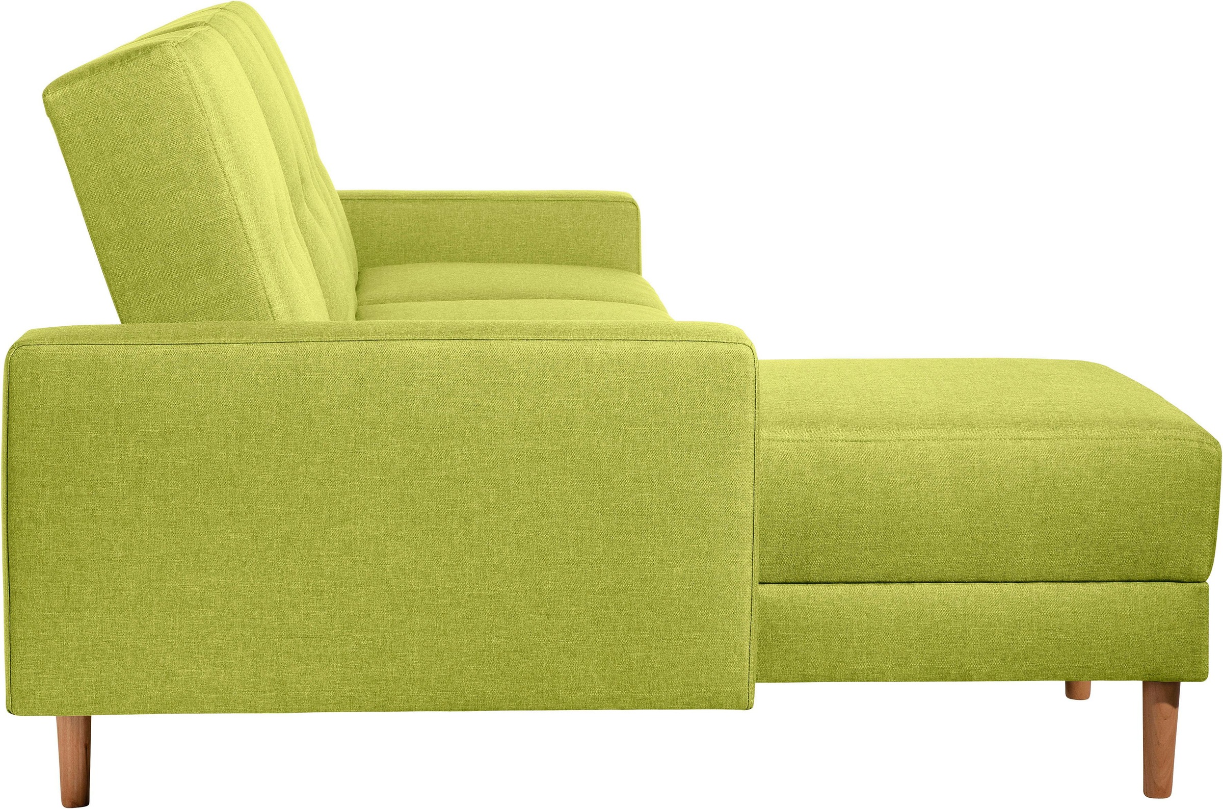 Max Winzer® Ecksofa »Just Chill«, Schlafsofa mit Recamiere, Rückenverstellung, inklusive Stauraumhocker